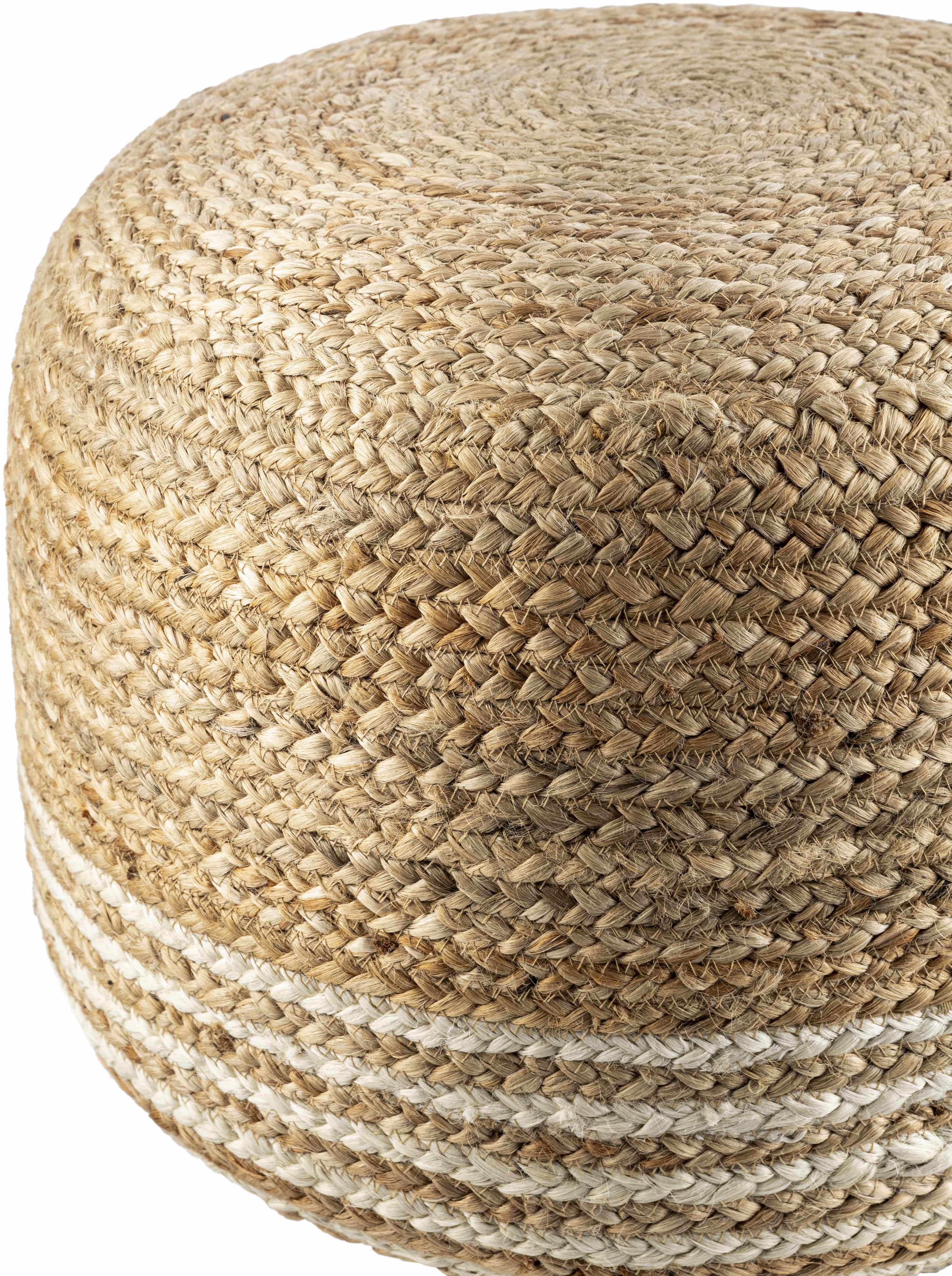Wittingen Jute Knitted Pouf-2