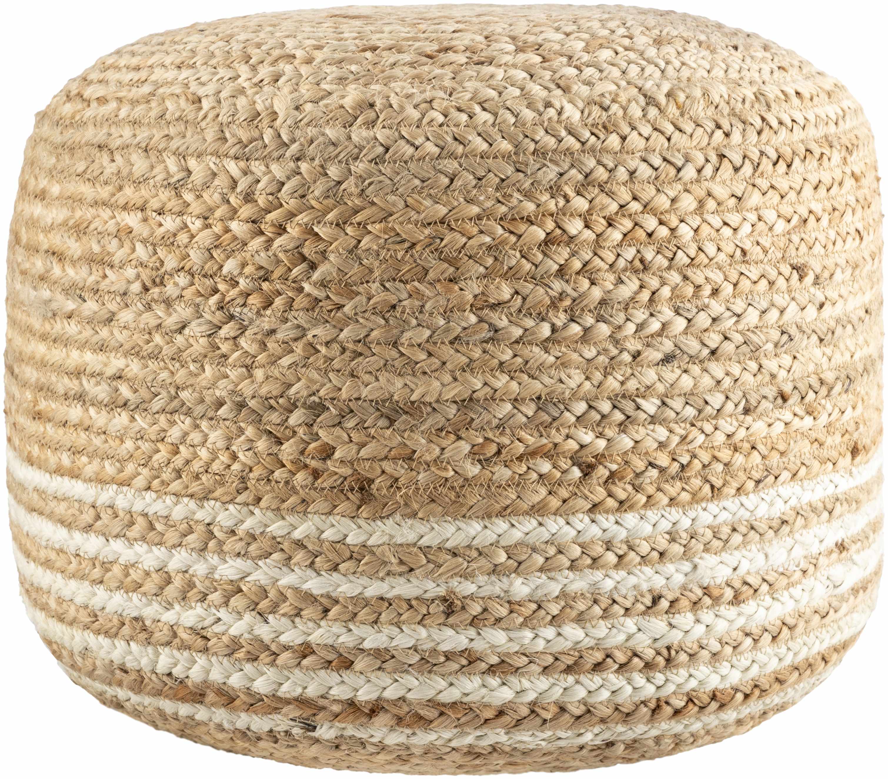 Wittingen Jute Knitted Pouf-3