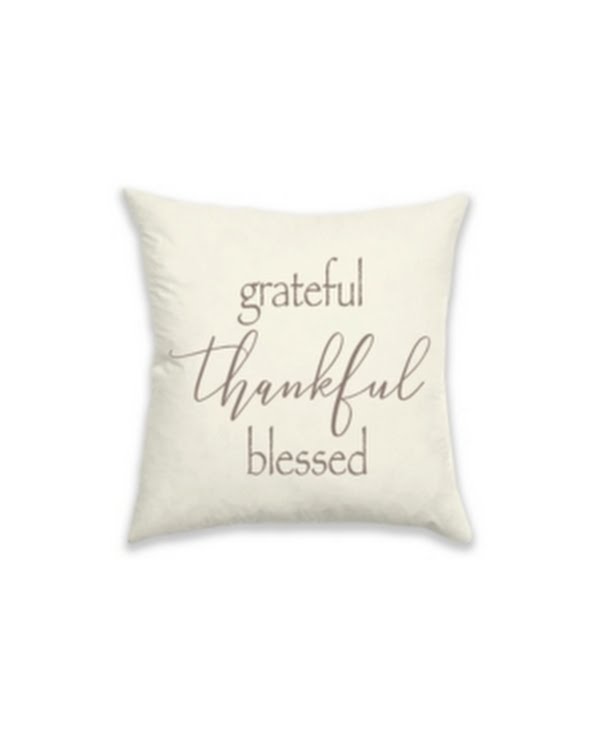 Morgan Home Typography 18×18 Decorative Pillow