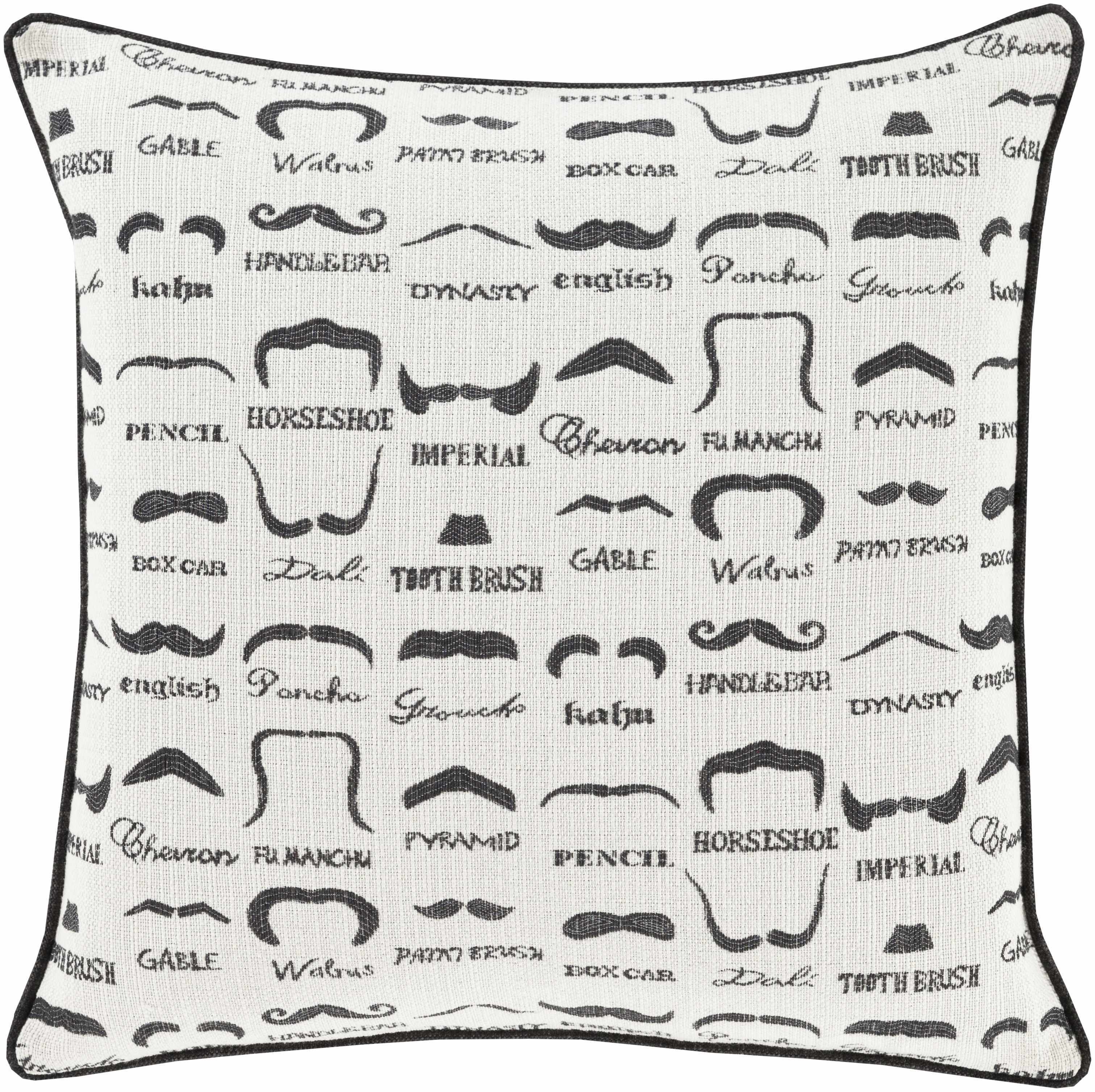 Mustache Throw Pillow - Clearance-1