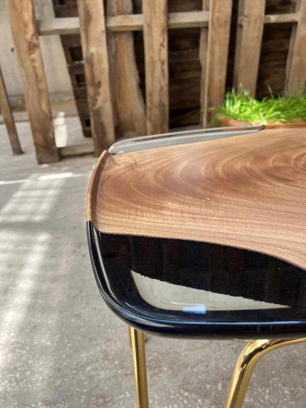 Rectangular Resin Side Table | Ivory Side Table