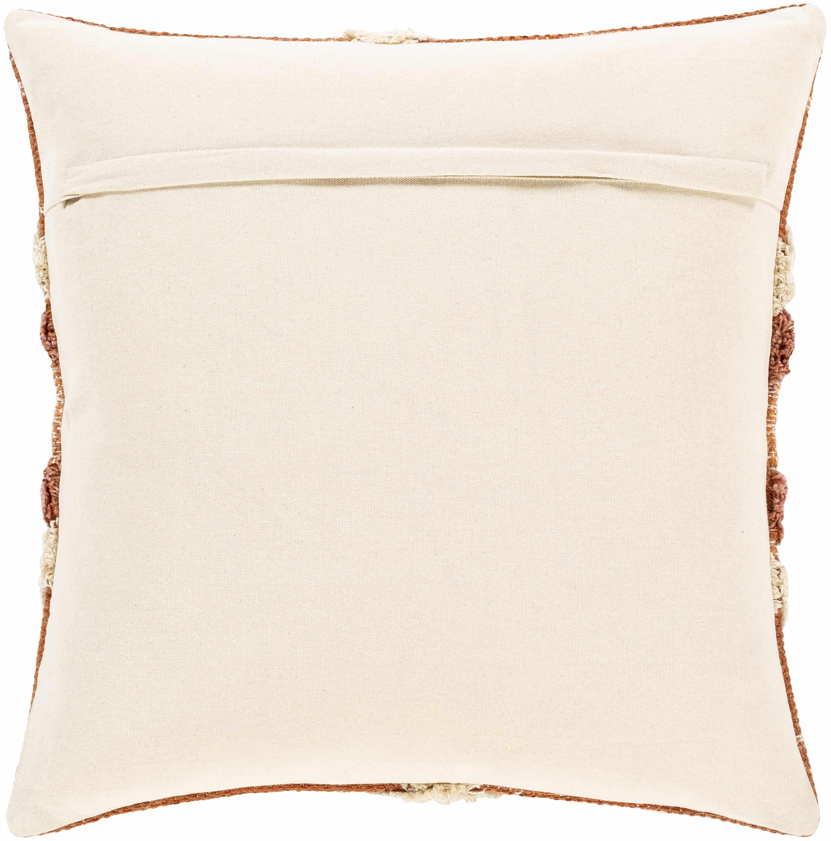 Reeves Orange Diamond Textured Throw Pillow-3