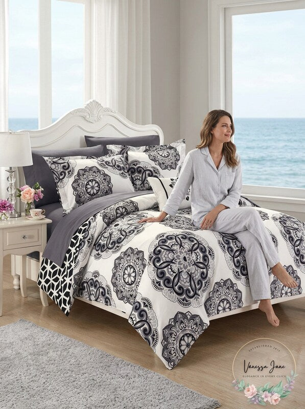 Chic Home Barcelona 6-PC Twin Midweight Reversible Comforter
