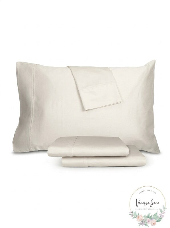 Austin Home Collection Emerson 950 Thread Count Bedding Sheet Set Ivory