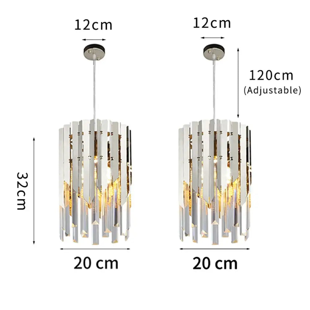 Round K9 LED Crystal Chandelier | Dining Room Lighting