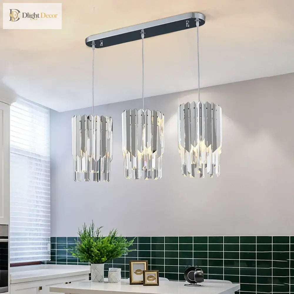 Round K9 LED Crystal Chandelier | Dining Room Lighting
