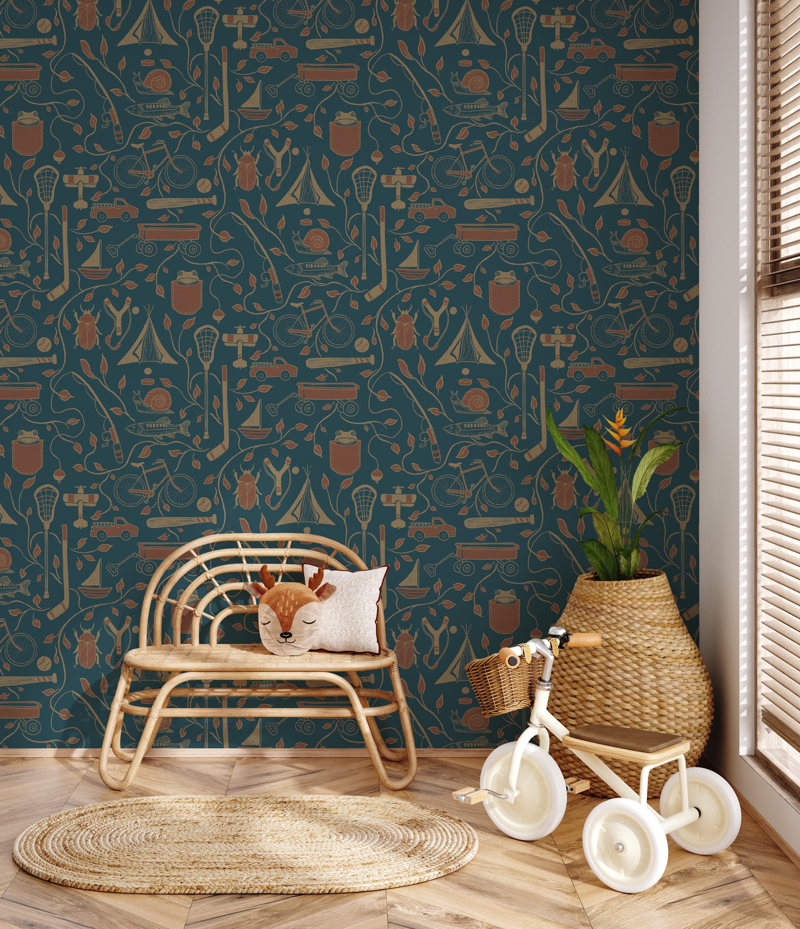Elliot Wallpaper by Karen and Marisa Designs