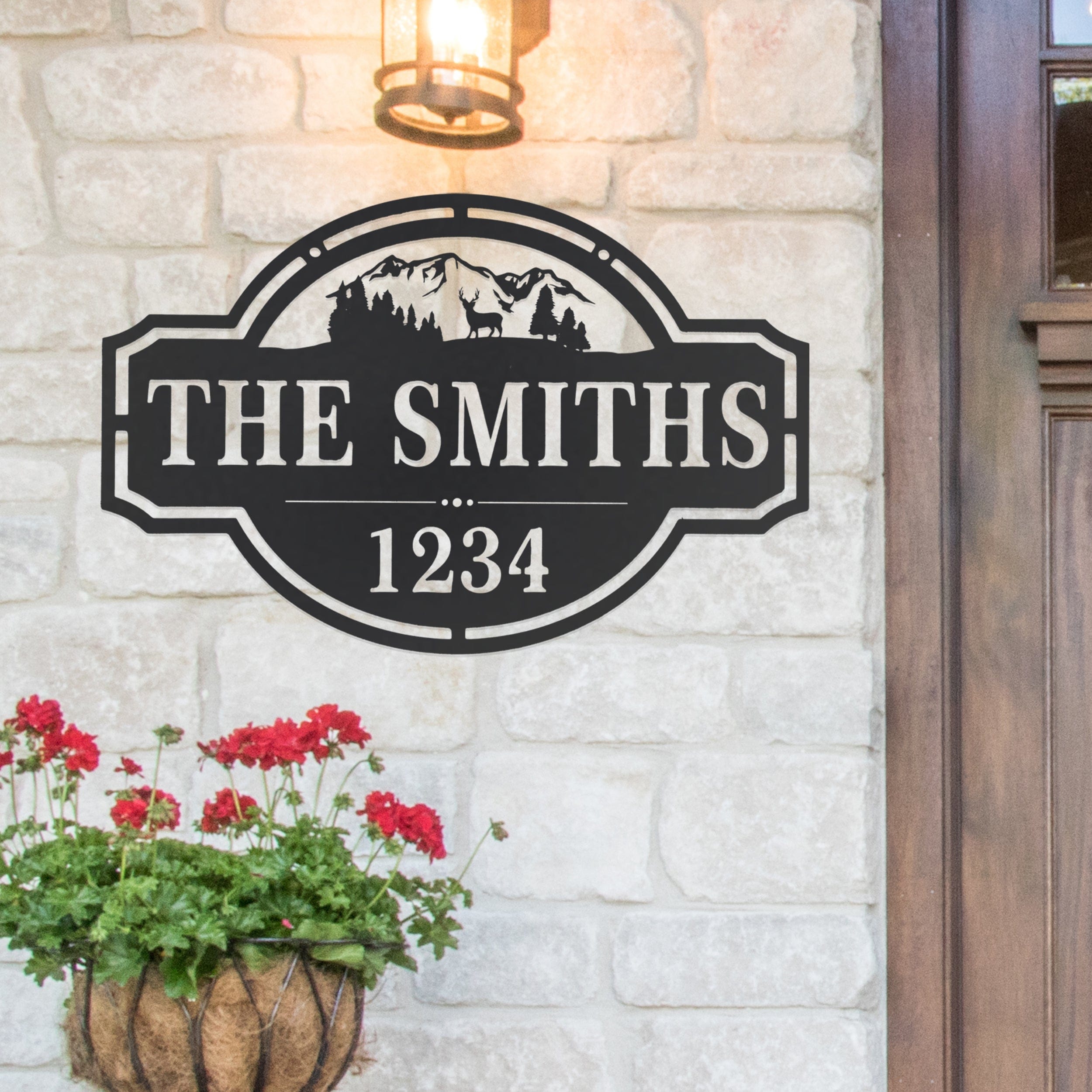 [COL] Home on the Range Oversized Address Plaque - House Number Sign