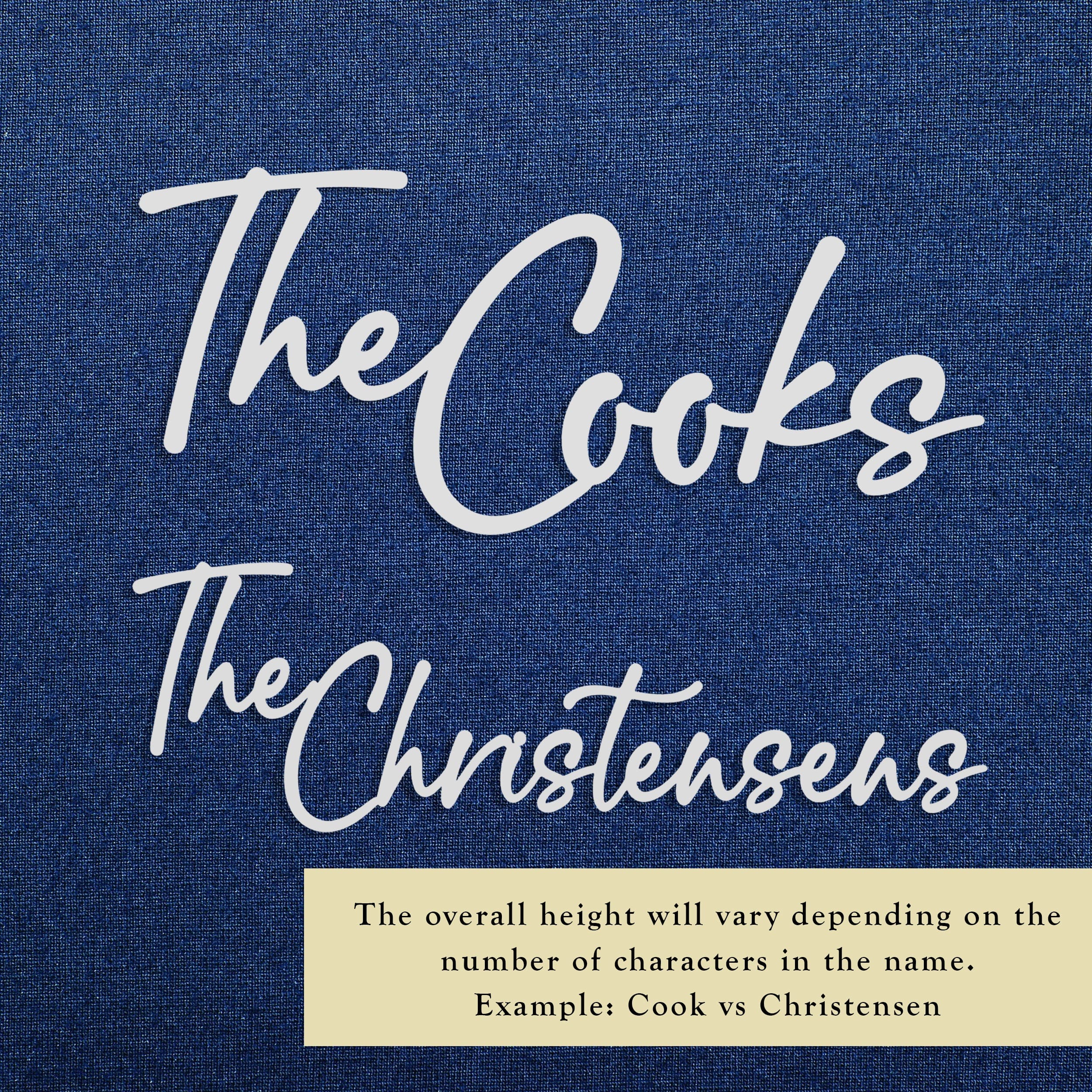 [COL] Signature Family Name Signs for Outdoors