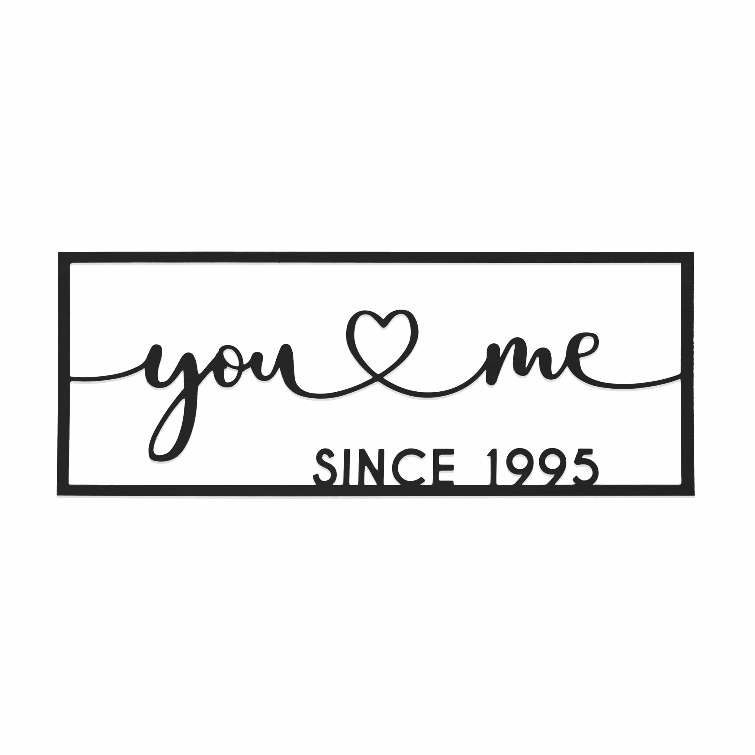[COL] So Happy Together Personalized Name Sign - You And Me sign for bedroom or wedding