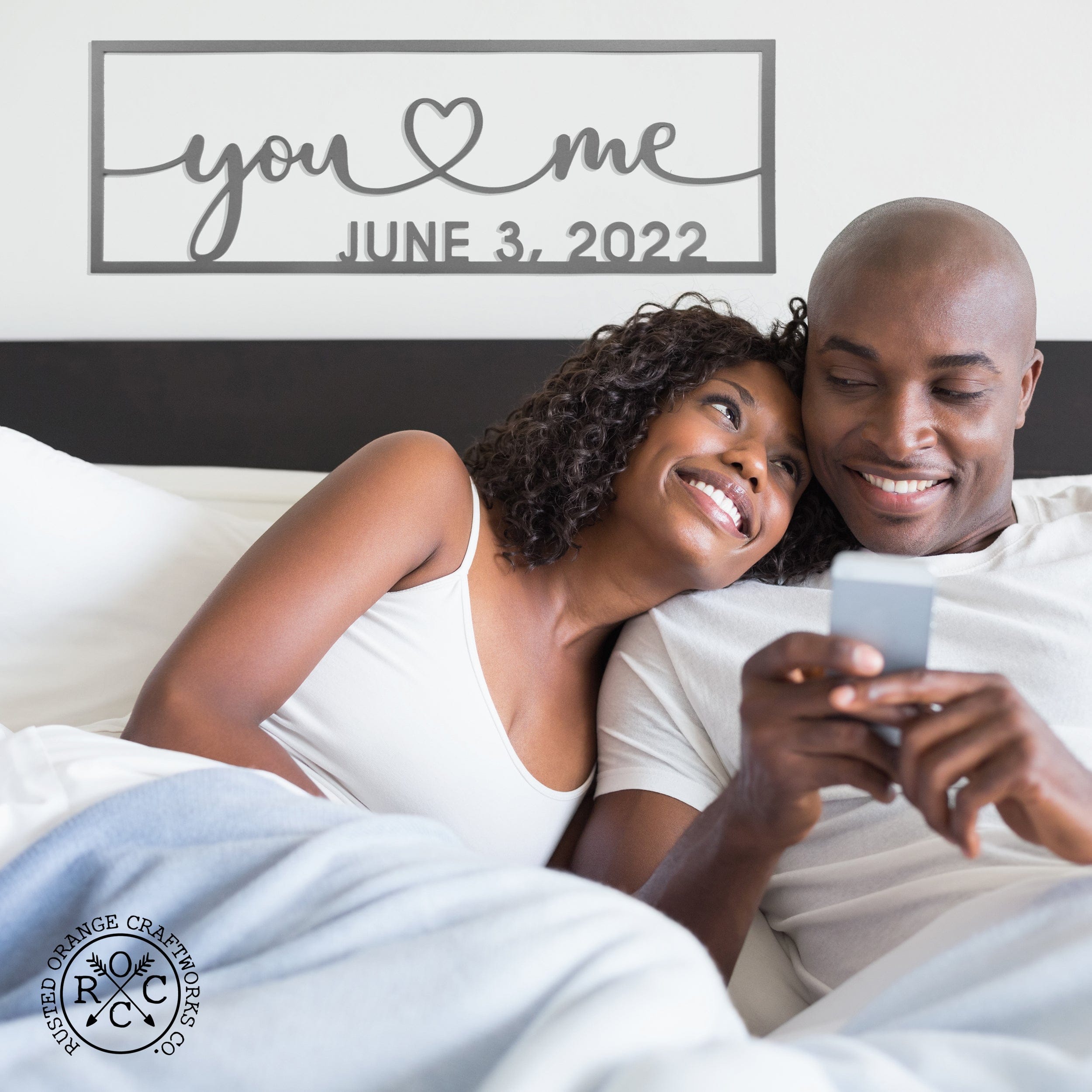 [COL] So Happy Together Personalized Name Sign - You And Me sign for bedroom or wedding