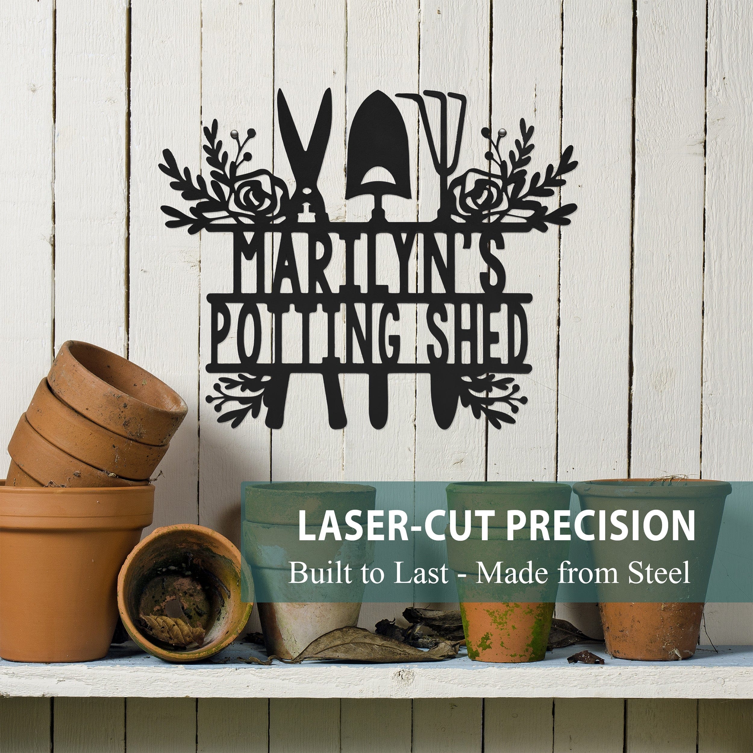 [COL] Find Me In The Garden Custom Sign - 2 Styles - Personalized Gardening Decor Outdoor Signs