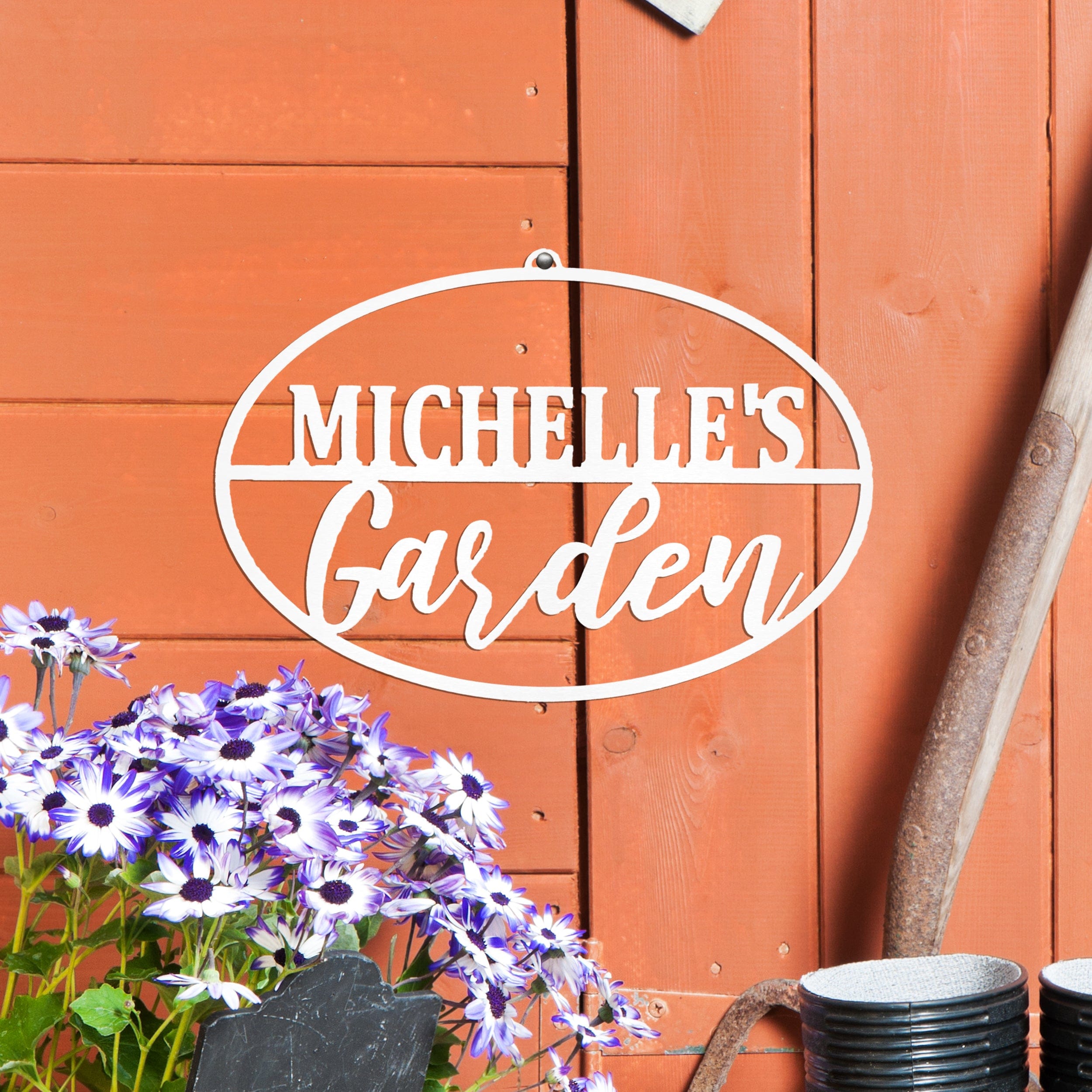 [COL] Garden Custom Ovals - 4 Styles - Personalized Garden Signs Decorative Outdoor