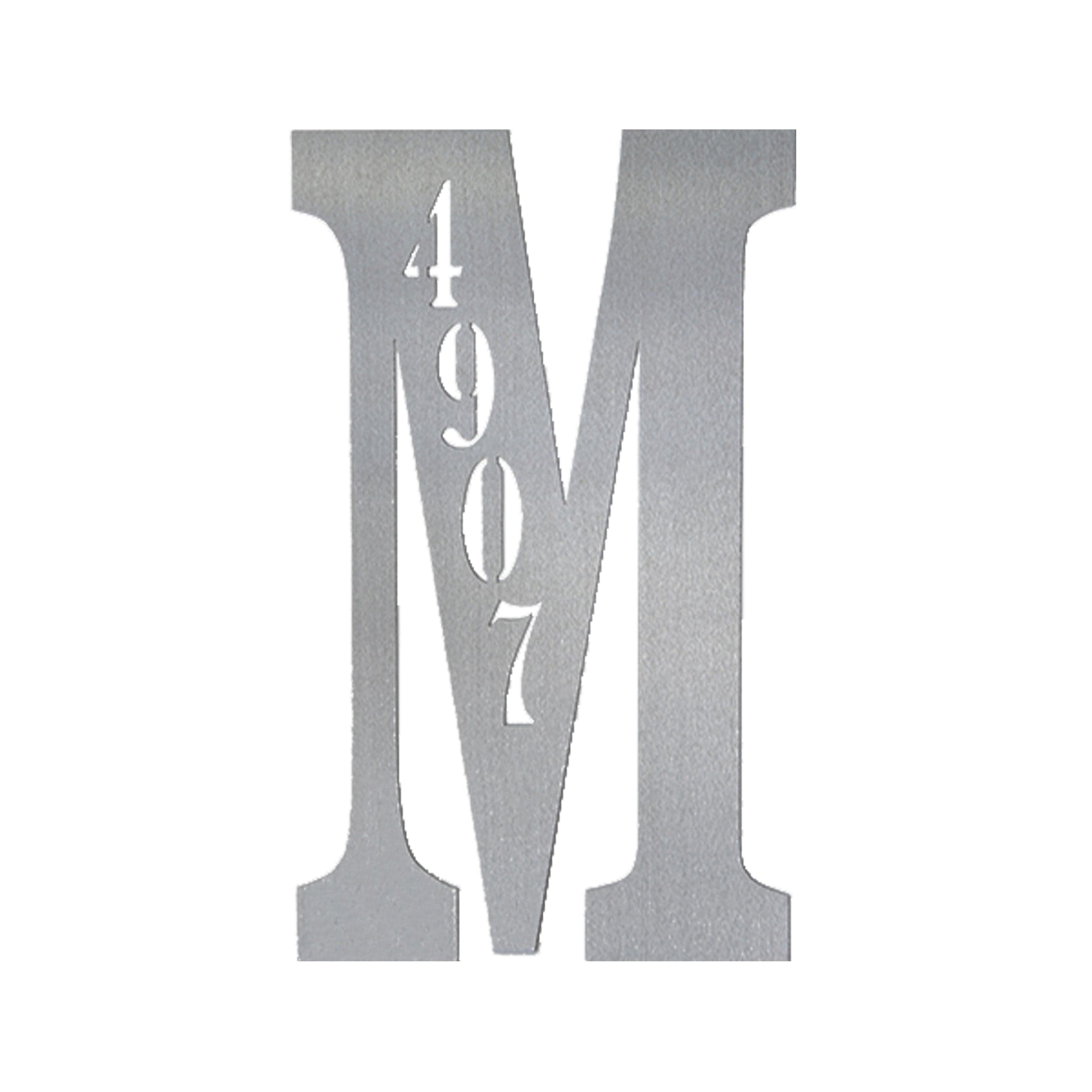 [COL] Letter Address Plaque - 3 Sizes - Metal Personalized Address Numbers for House