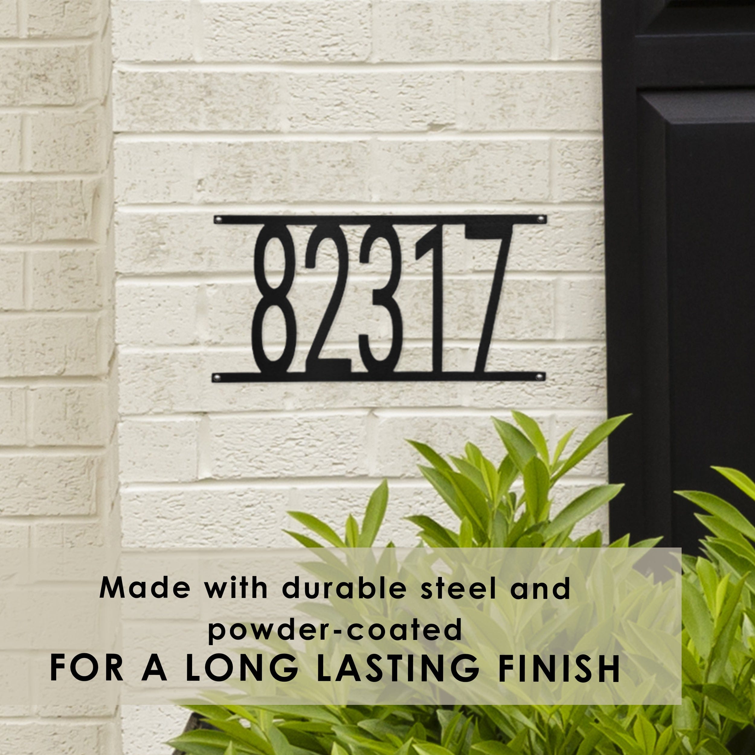 [COL] Simple Address Plaque - 3 Sizes - Address Numbers for Outside