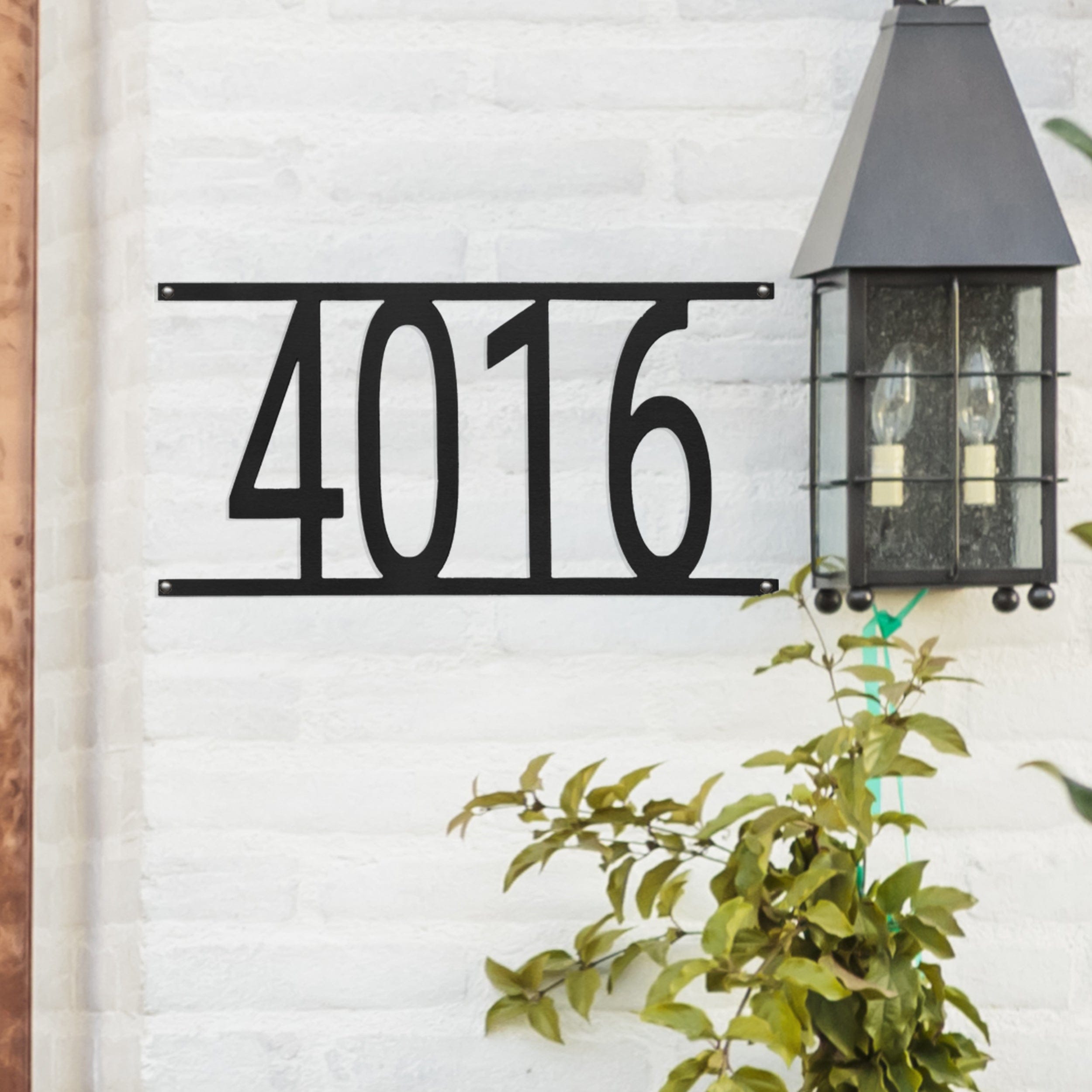 [COL] Simple Address Plaque - 3 Sizes - Address Numbers for Outside