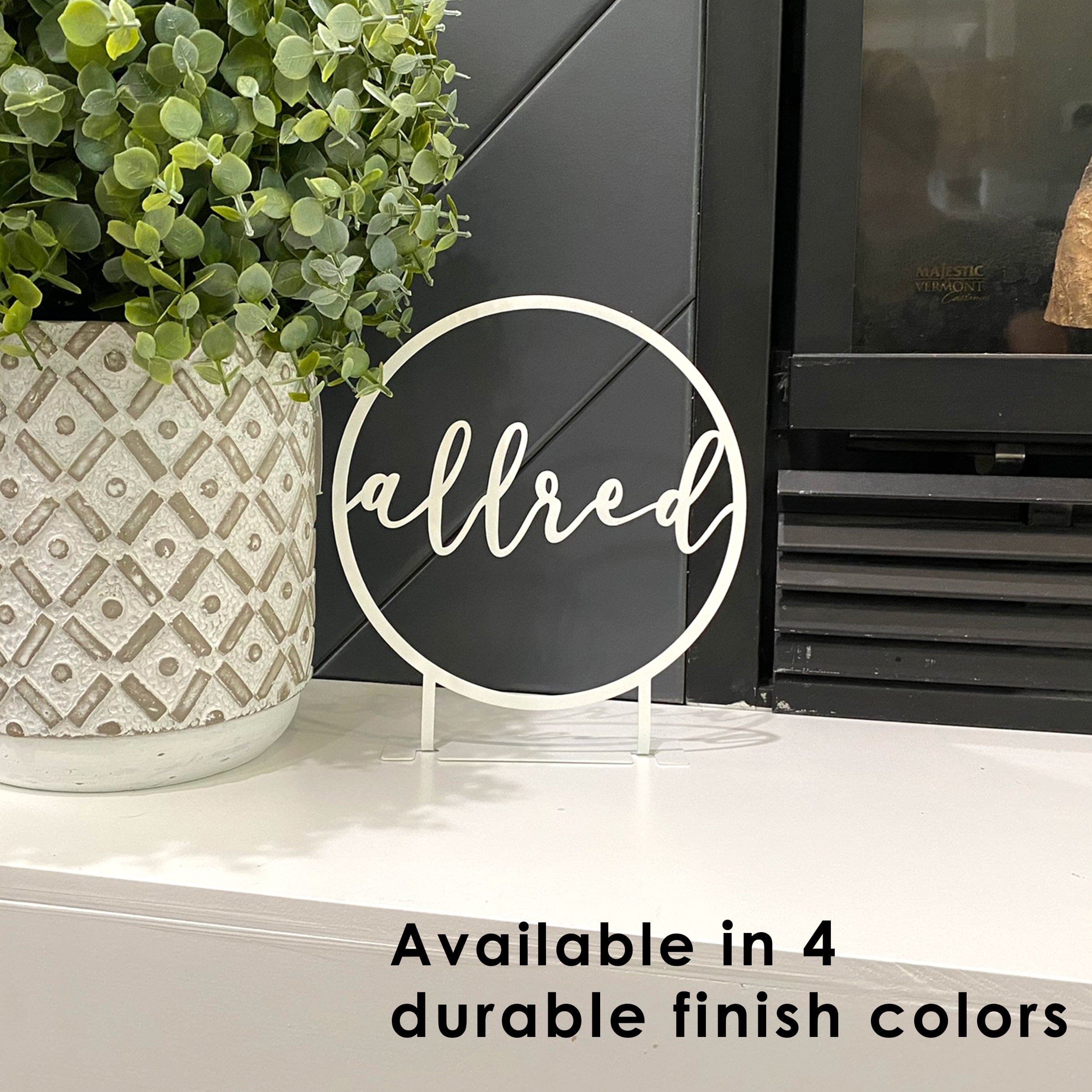 [COL] Anderson Tabletop or Shelf Personalized Name Sign - 2 Styles - Last Name Signs