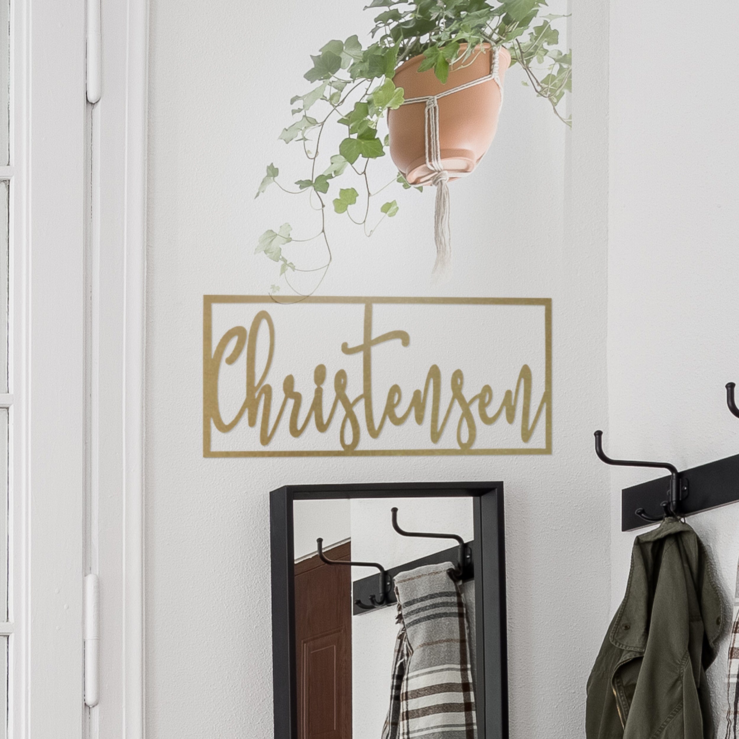 [COL] What's in a Name Plaque - 3 Sizes - Personalized Metal Family Name Sign