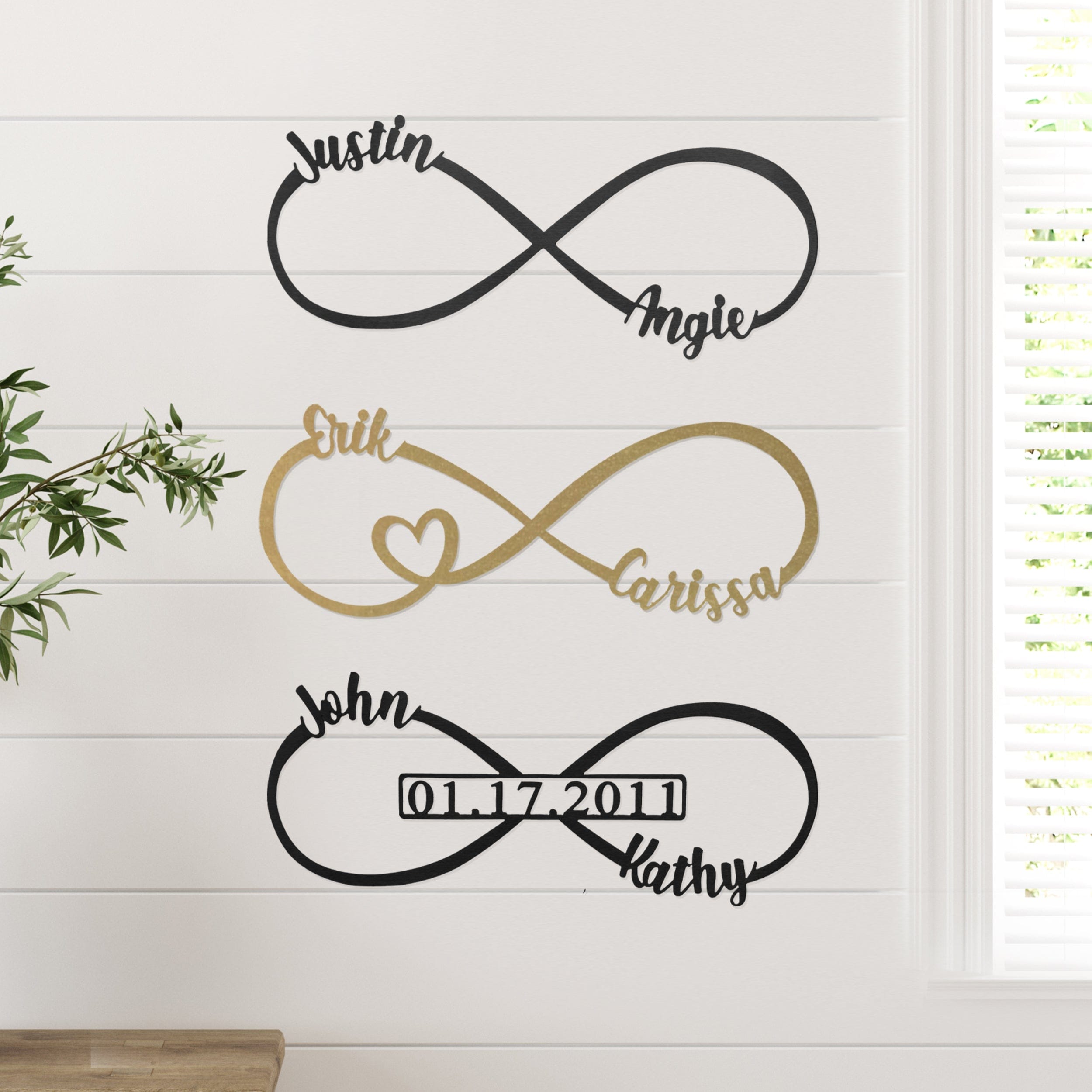 [COL] Infinity Sign- bedroom wall decor for couples, anniversary and wedding, eternity symbol