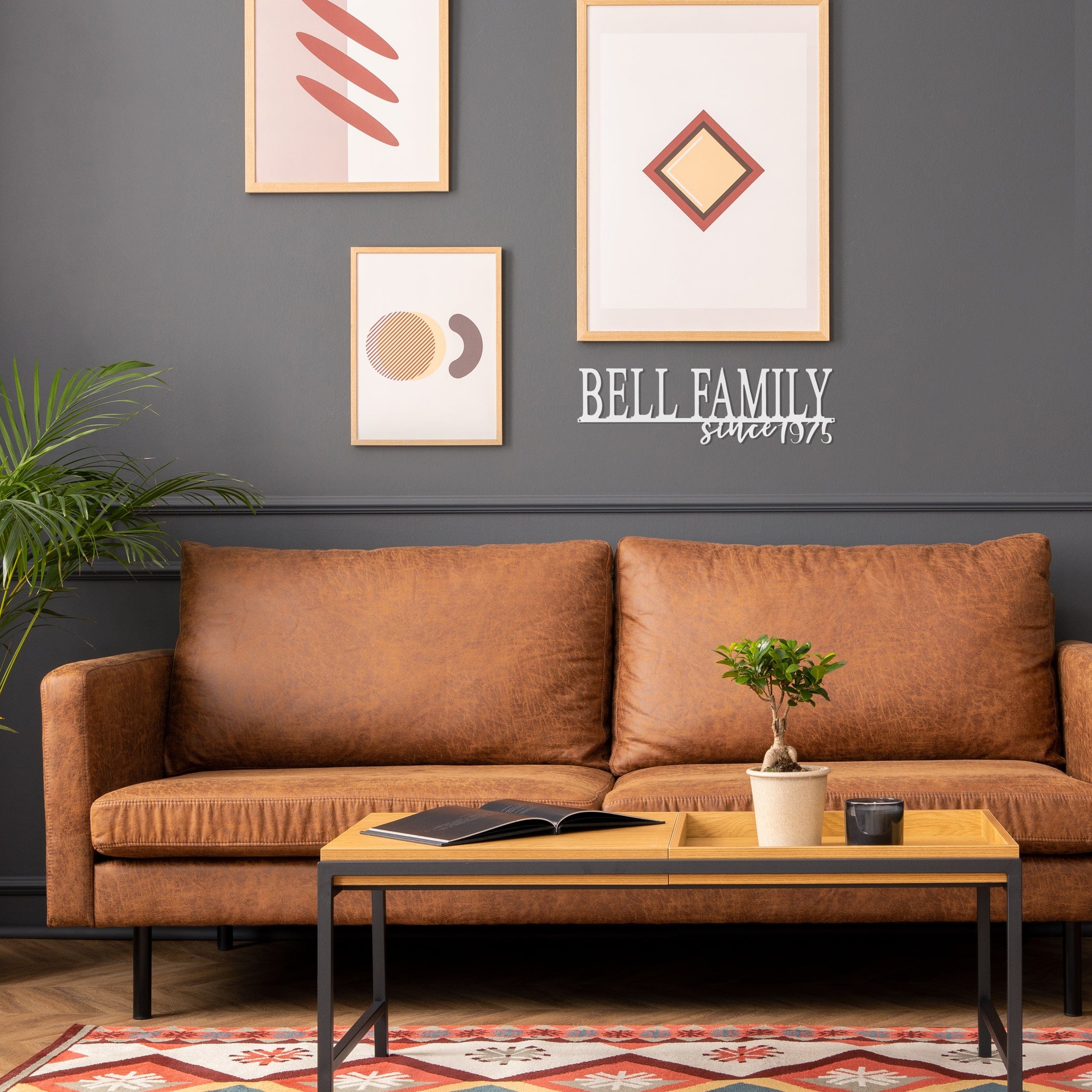 [COL] Our Happy Family  - 2 Styles Personalized Family Name Signs For Home Decor