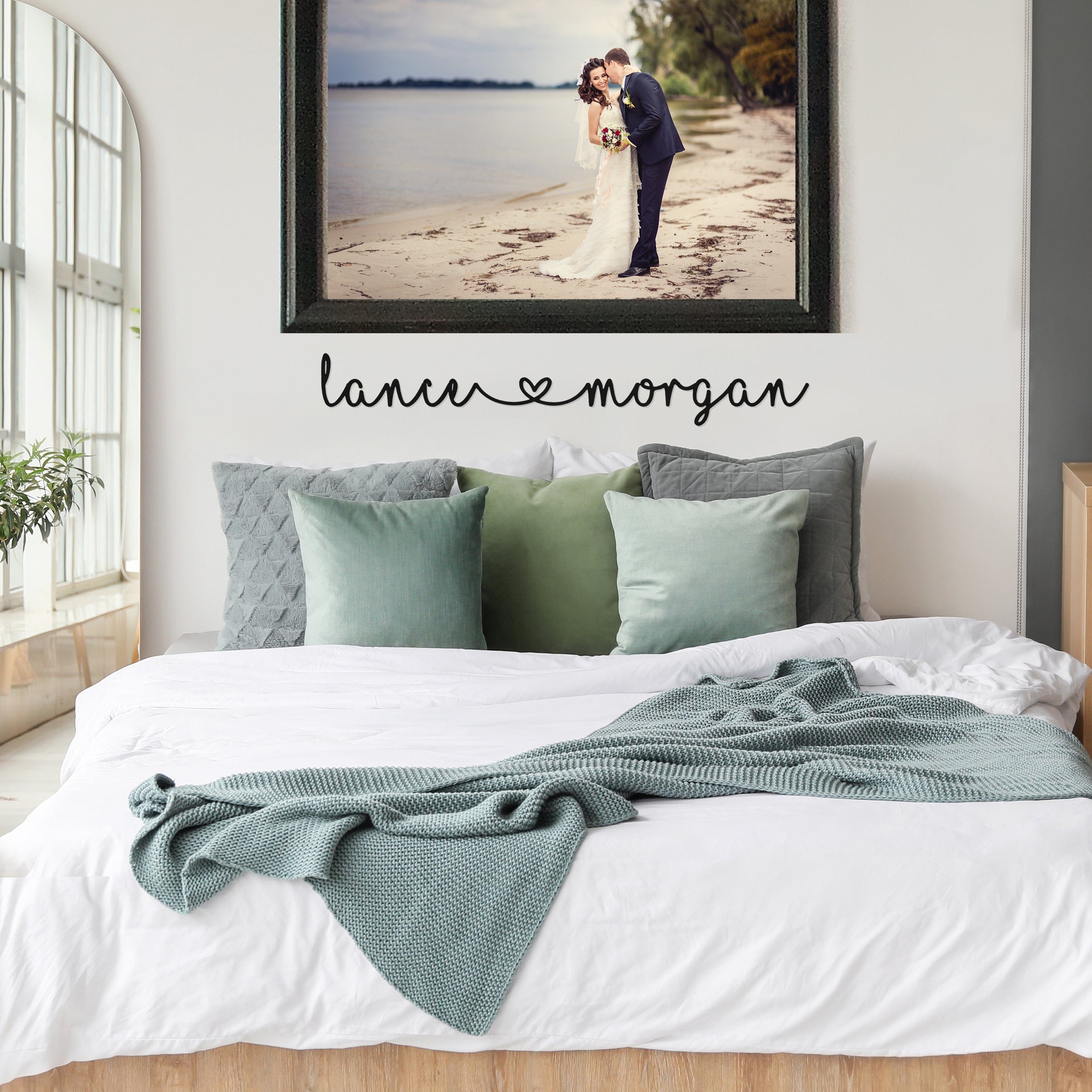 [COL] I Heart You - Couples Love Decor Wall Art for Bedroom Above Bed Gift