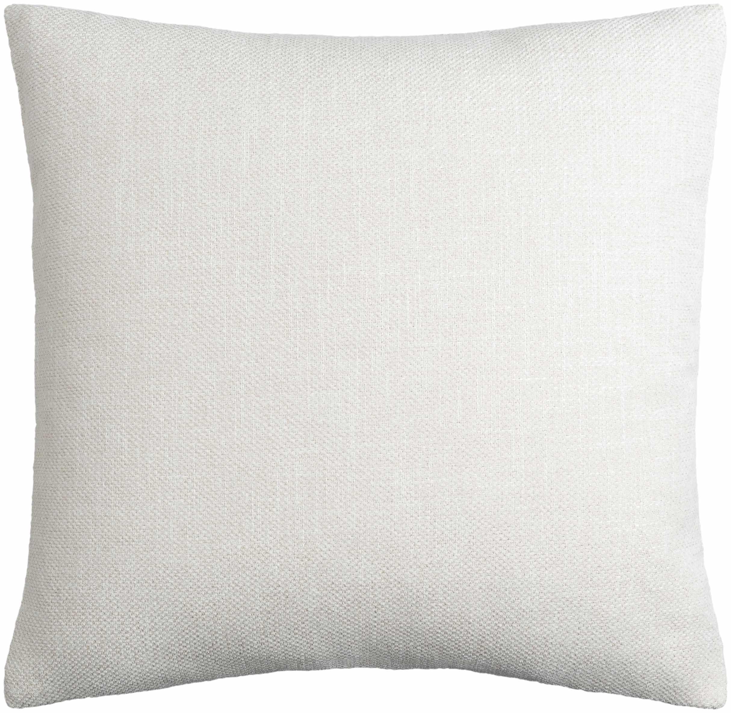 Reijo White Linen Look Accent Pillow - PRHOMZ