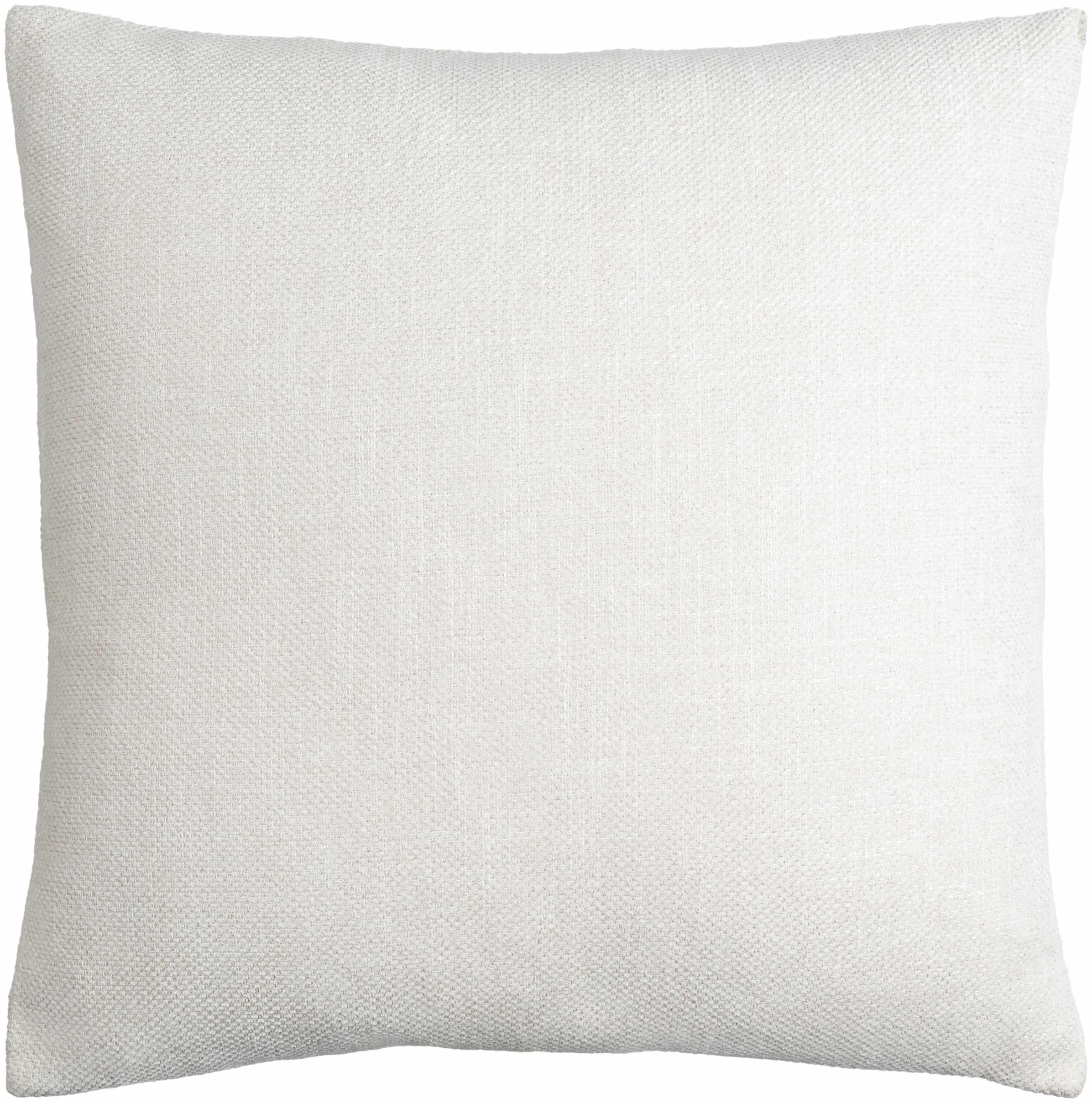 Reijo White Linen Look Accent Pillow - PRHOMZ