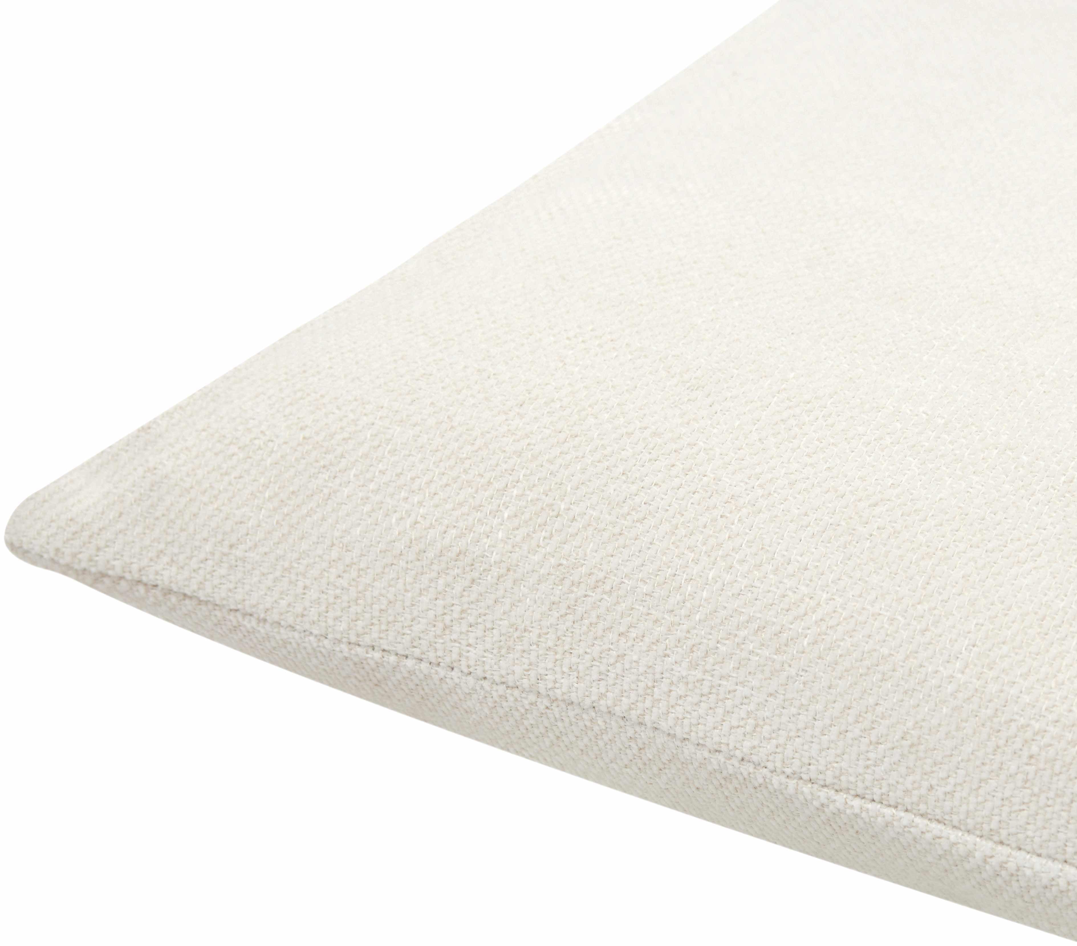 Reijo White Linen Look Accent Pillow - PRHOMZ
