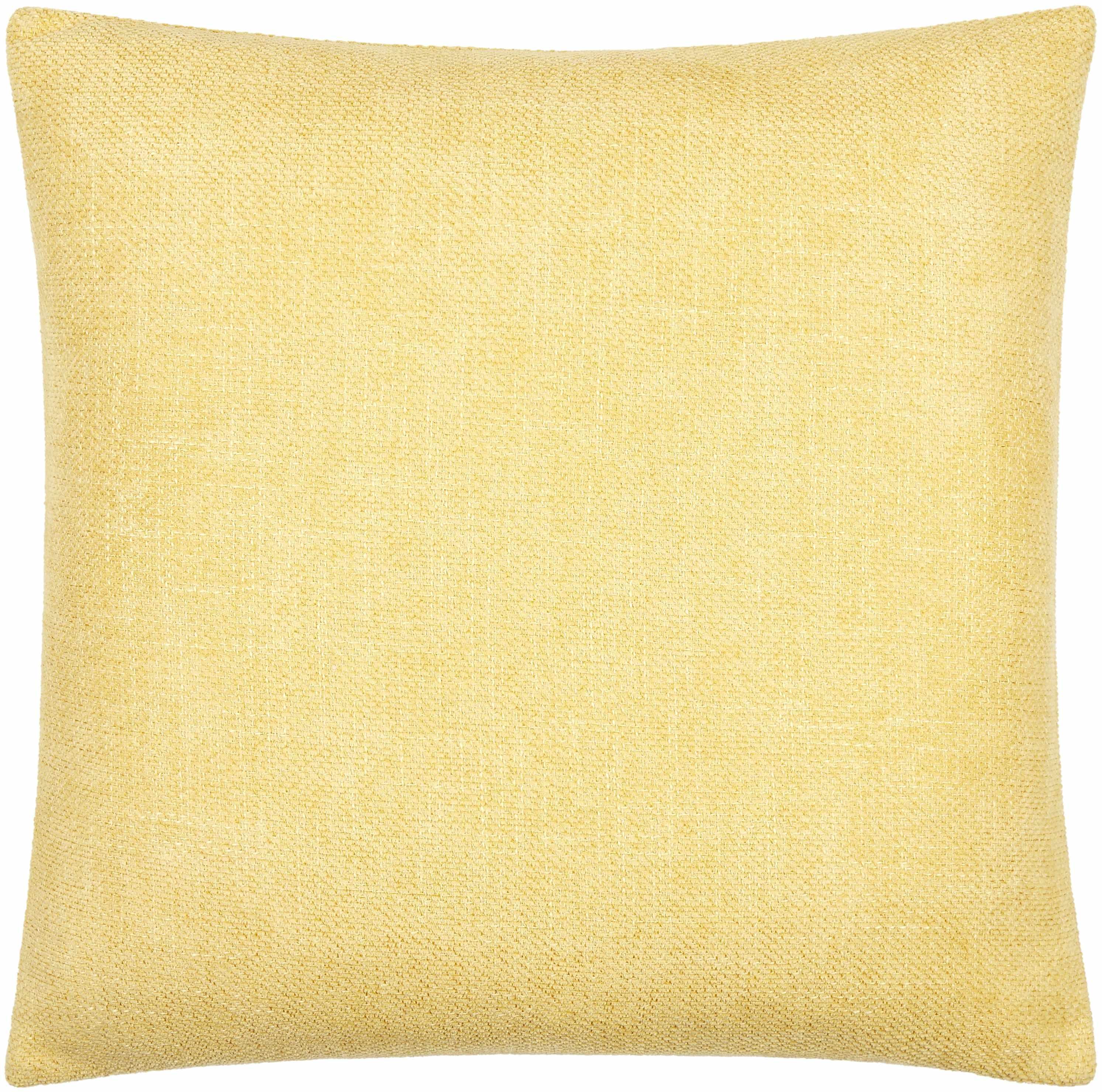 Reijo Yellow Linen Look Accent Pillow - PRHOMZ