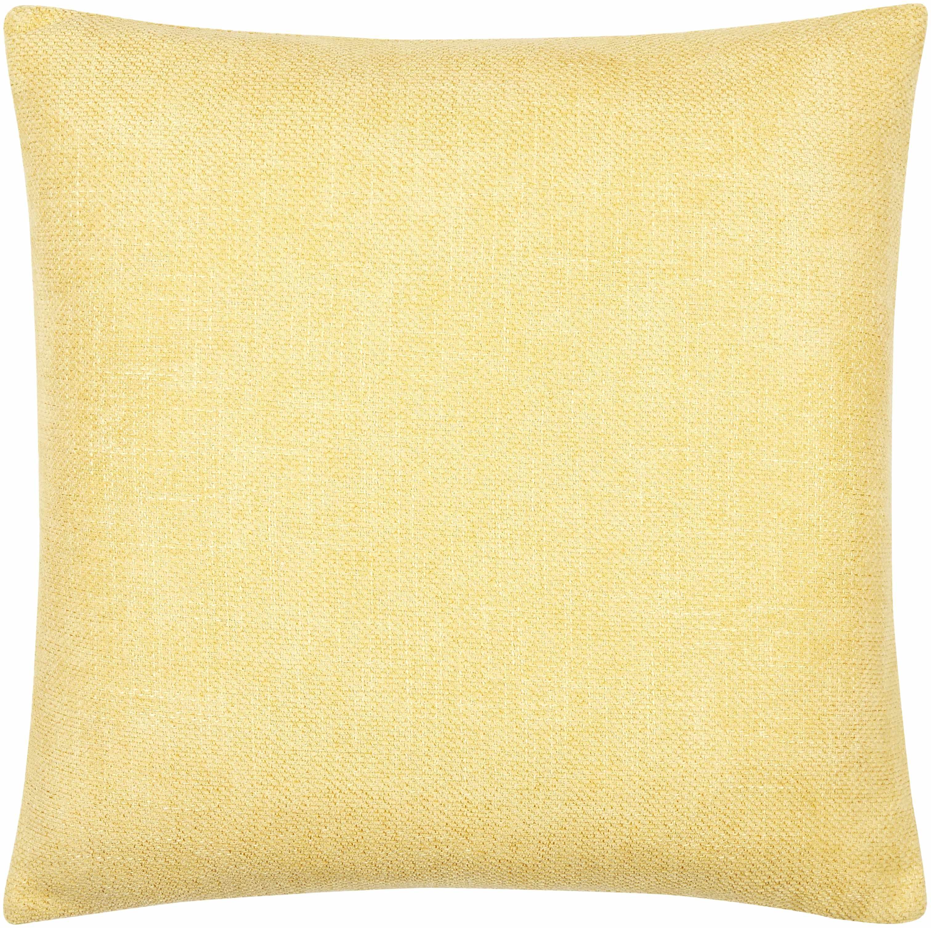 Reijo Yellow Linen Look Accent Pillow - PRHOMZ