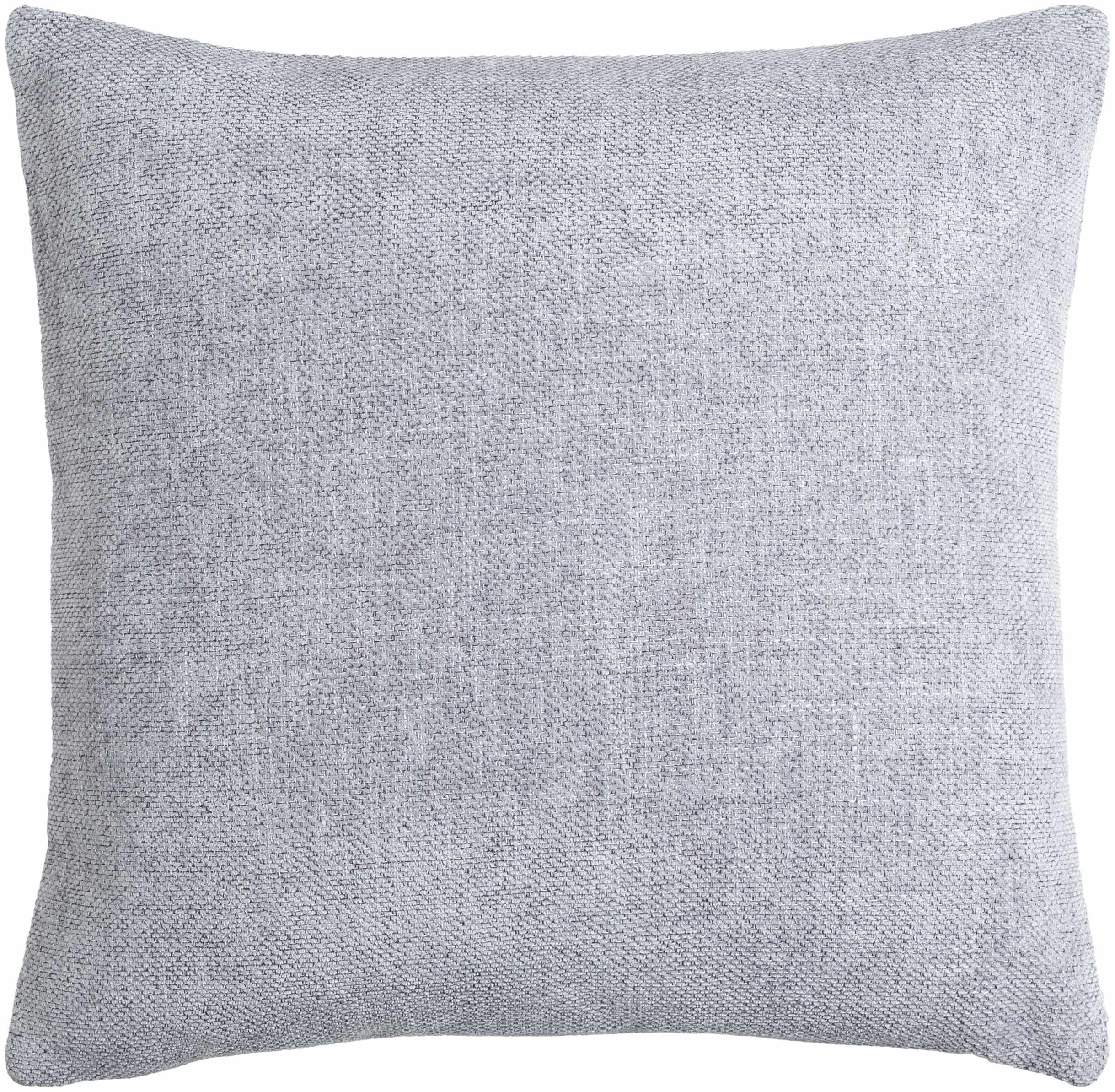 Reijo Silver&Blue Linen Look Accent Pillow - PRHOMZ