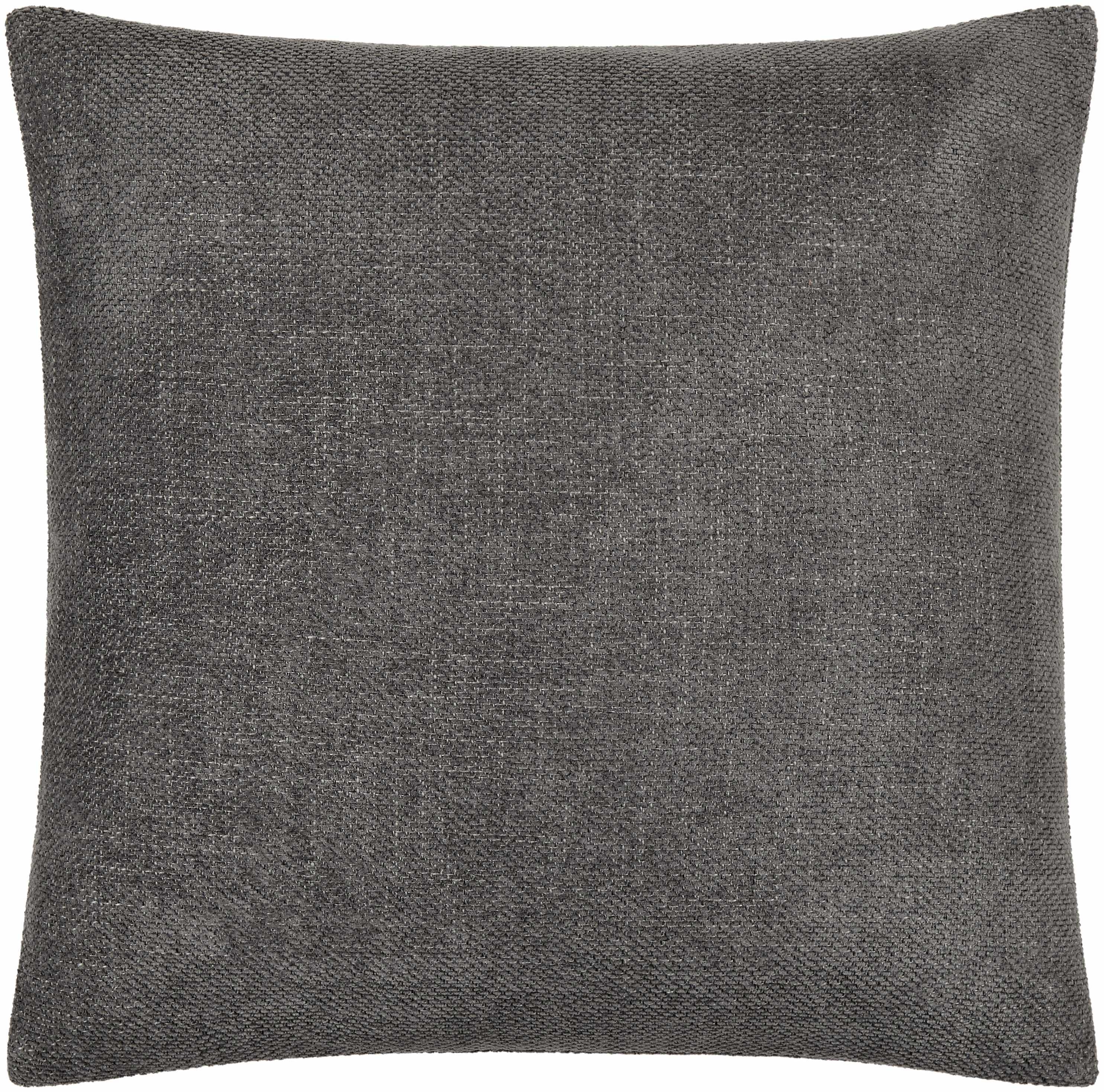 Reijo Gray Linen Look Accent Pillow - PRHOMZ