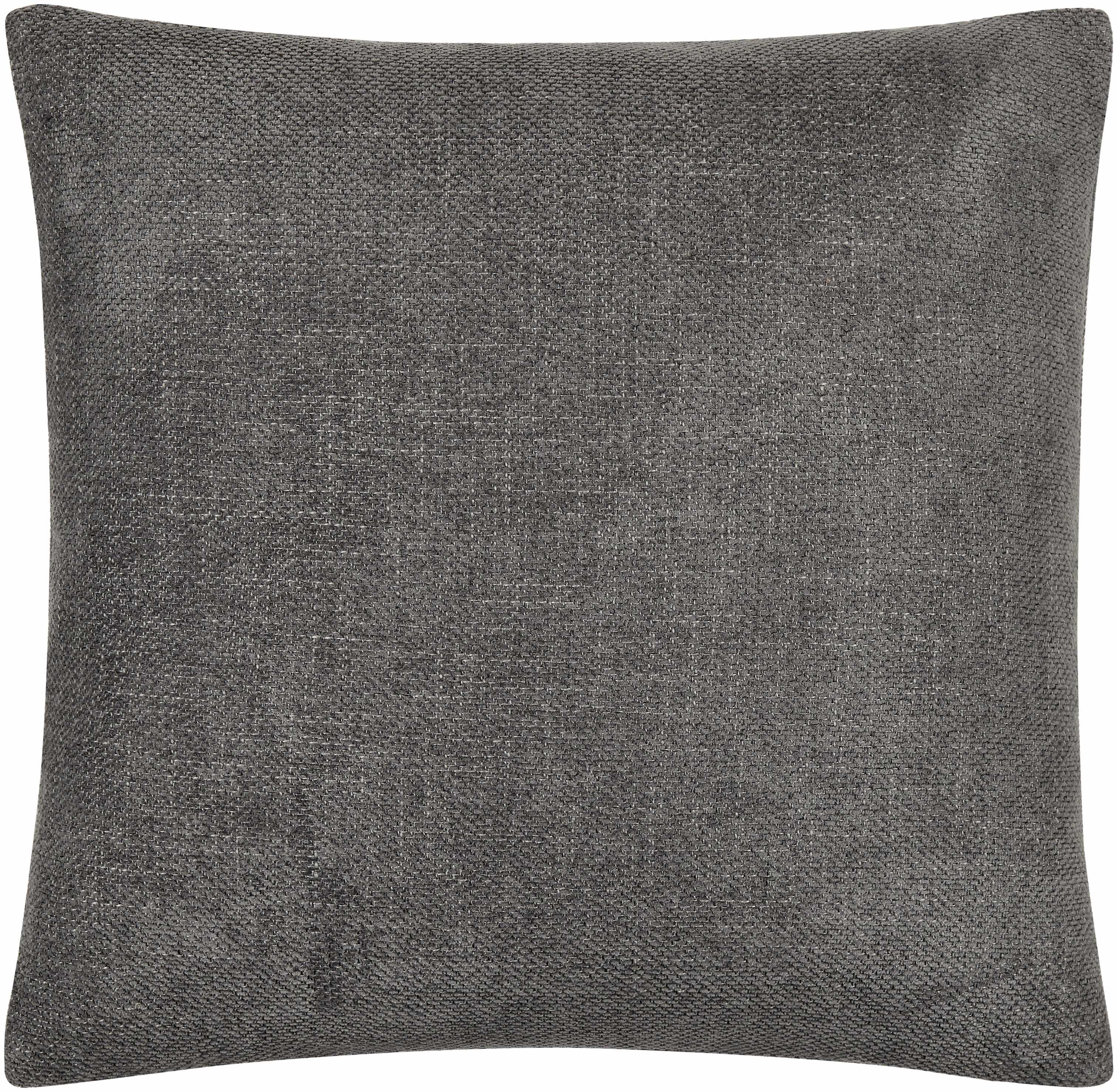 Reijo Gray Linen Look Accent Pillow - PRHOMZ