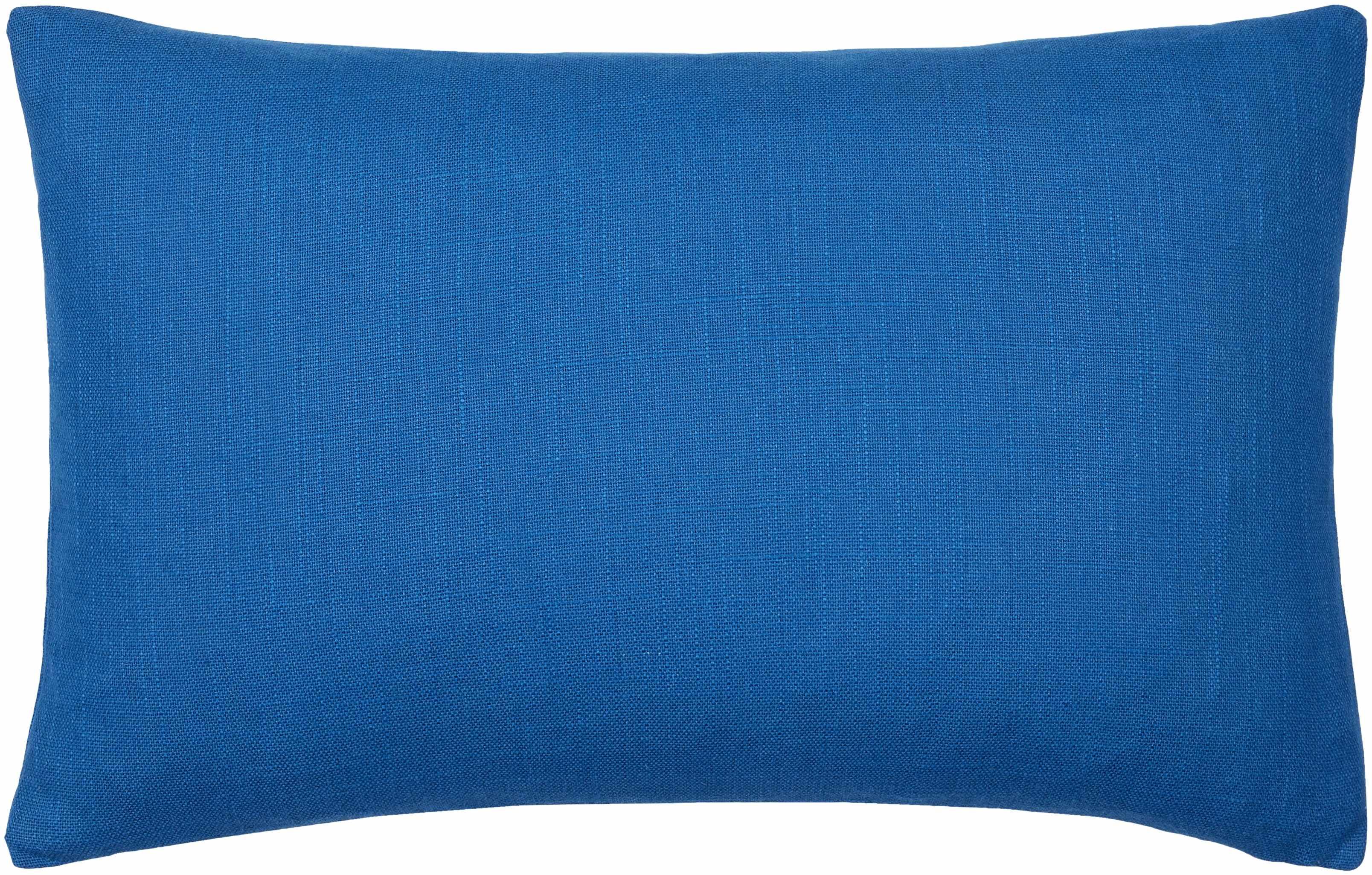 Royce Blue Textured Accent Pillow - PRHOMZ