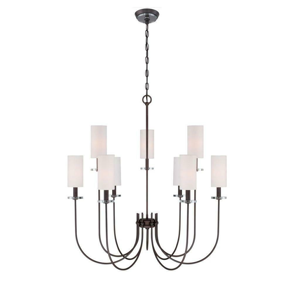 World Imports Monroe 9-Light Bronze Chandelier (WI973797)