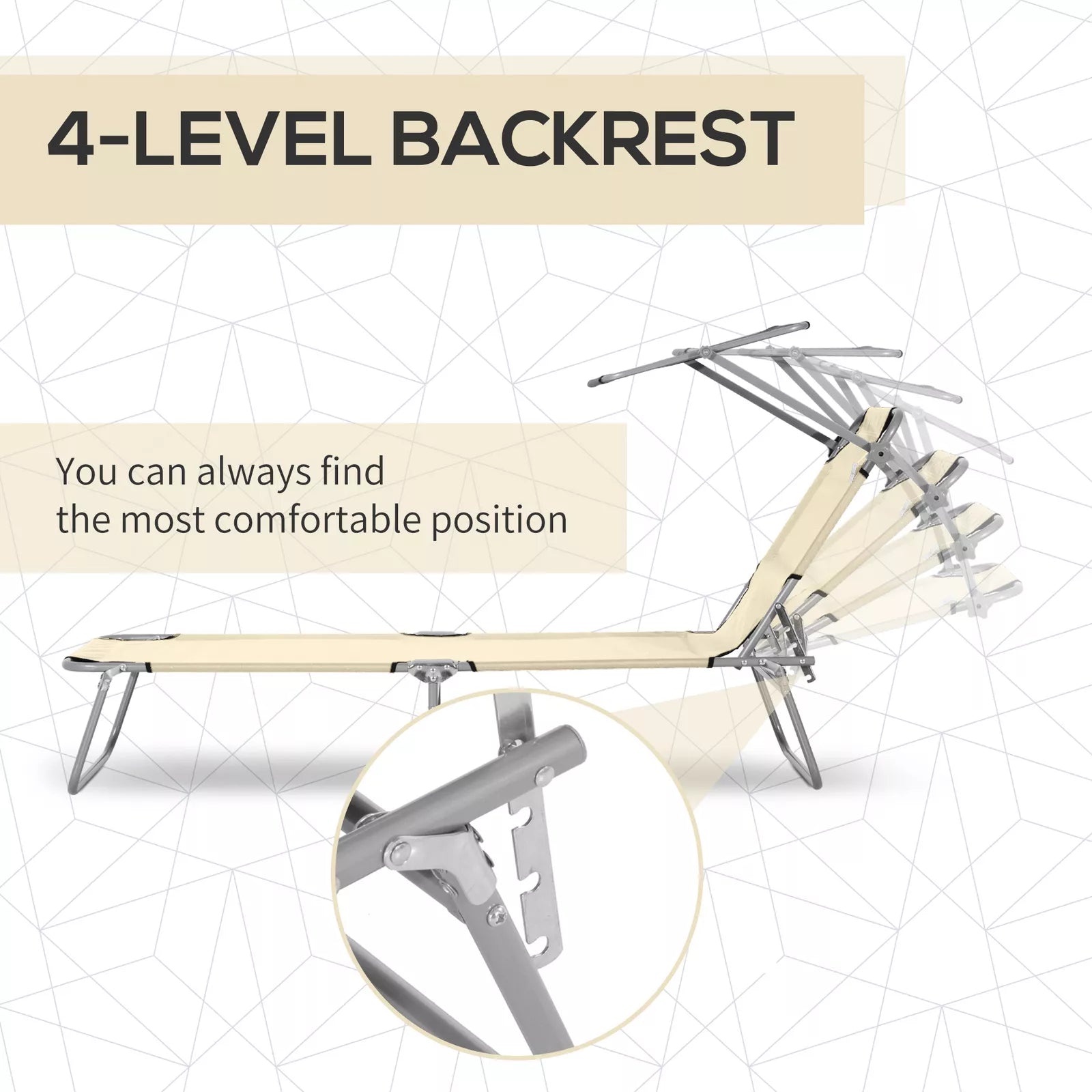 Macias Portable Outdoor Lounge Chair