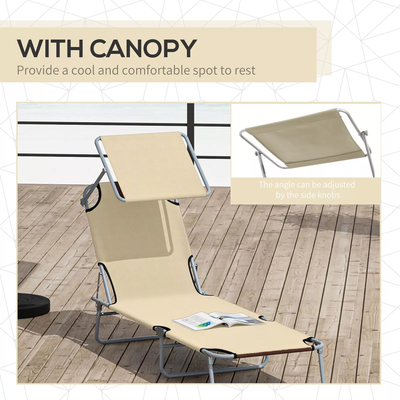 Macias Portable Outdoor Lounge Chair