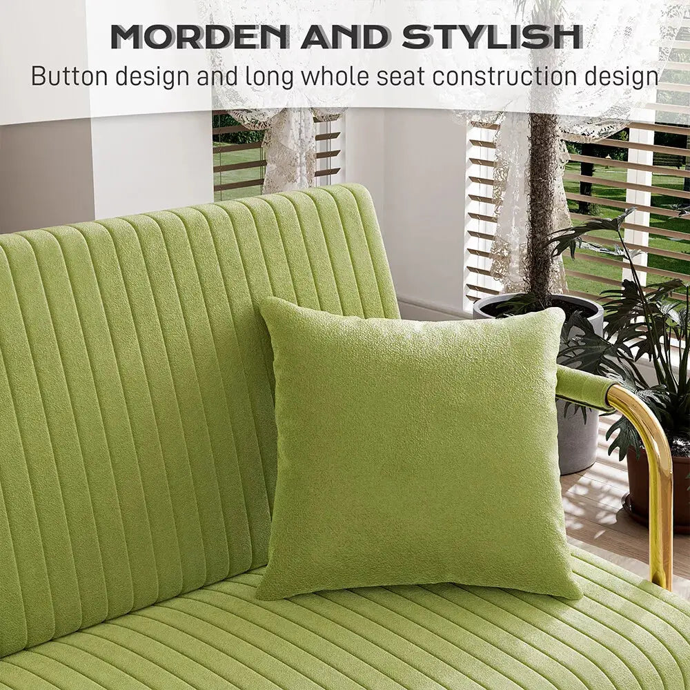 Green Velvet Loveseat Couch