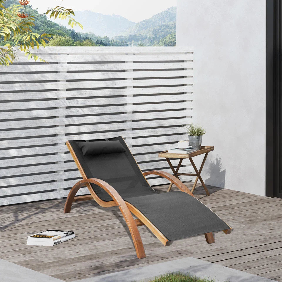 Cochran Wooden Outdoor Lounge Chair