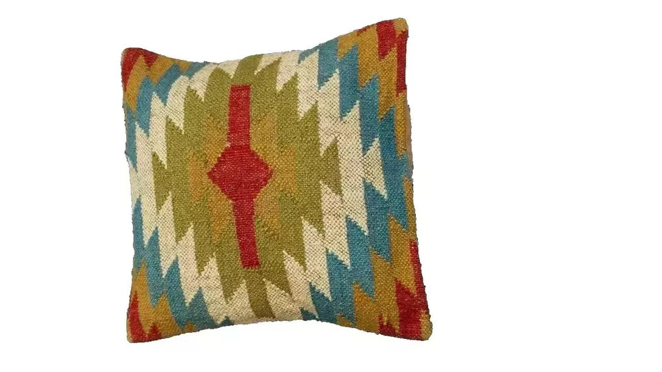 jute Vintage Kilim Pillow,Home Decor,Handwoven Turkish Pillow,Moroccan Pillow,Decorative Throw Pillow, Kilim Cushion Cover,Jute Pillow-1