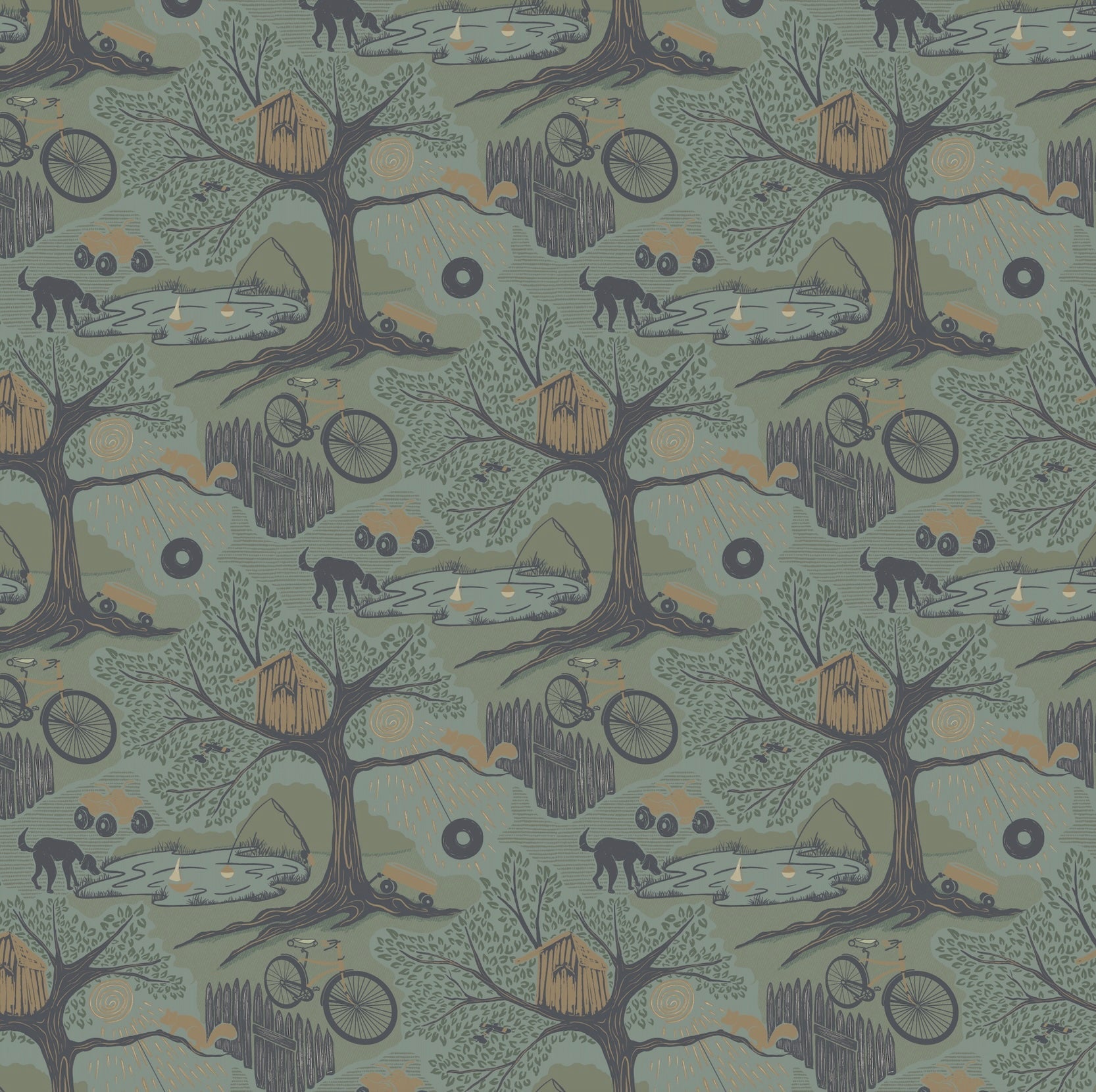 Kaleo Wallpaper by Karen and Marisa Designs