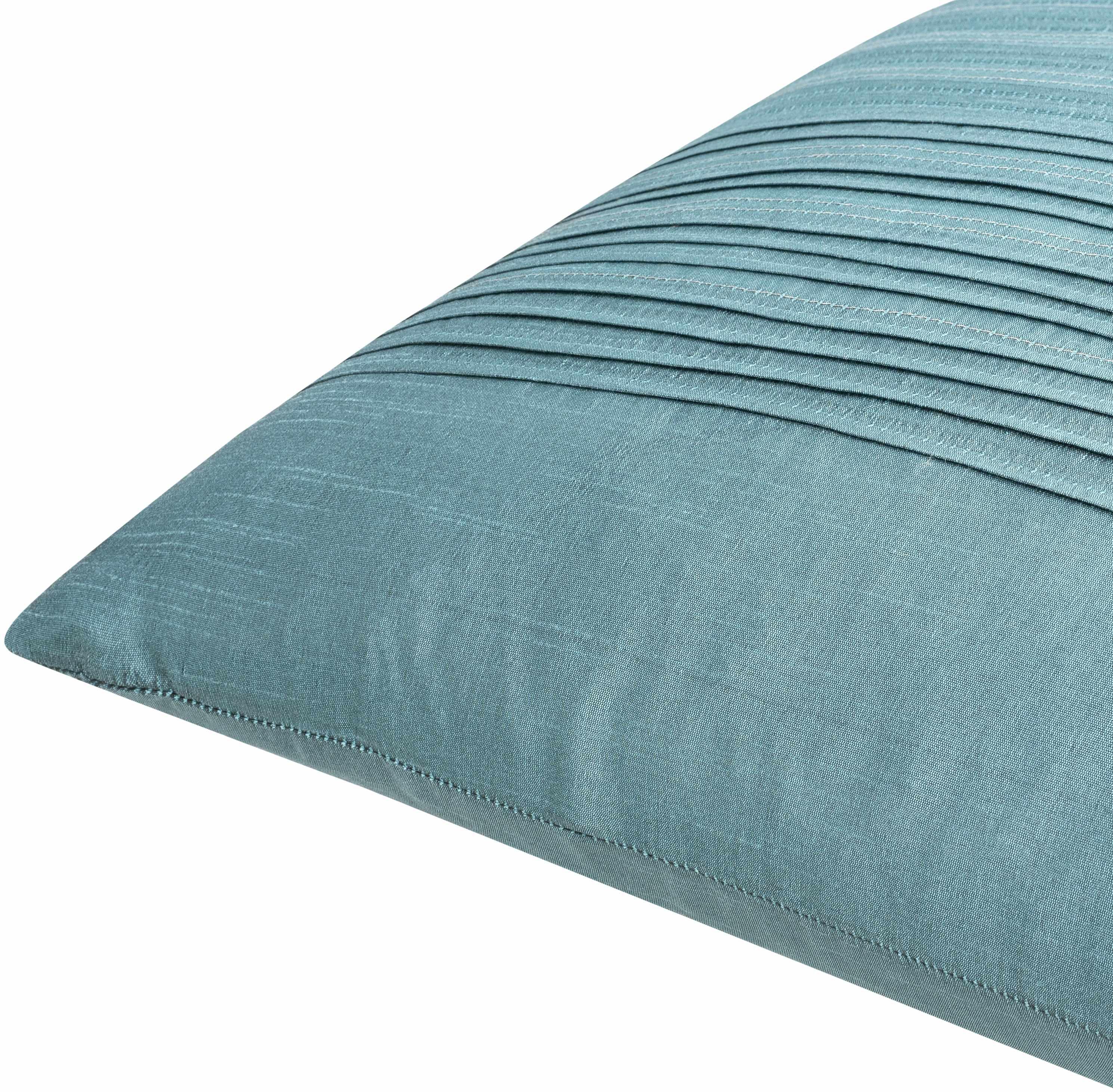 Sachse Teal Pleated Accent Pillow - PRHOMZ