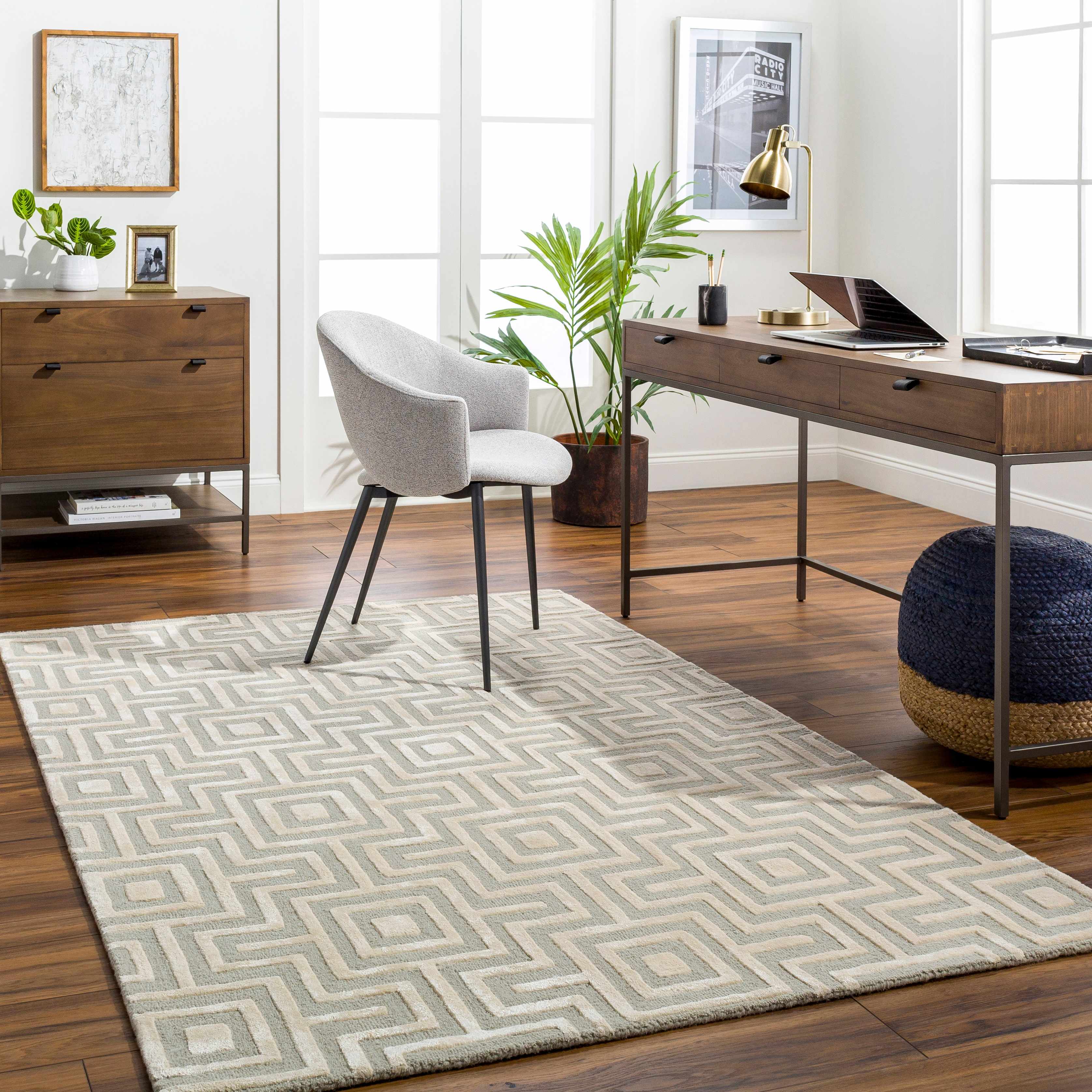 Fynn Beige Area Rug - Clearance-0