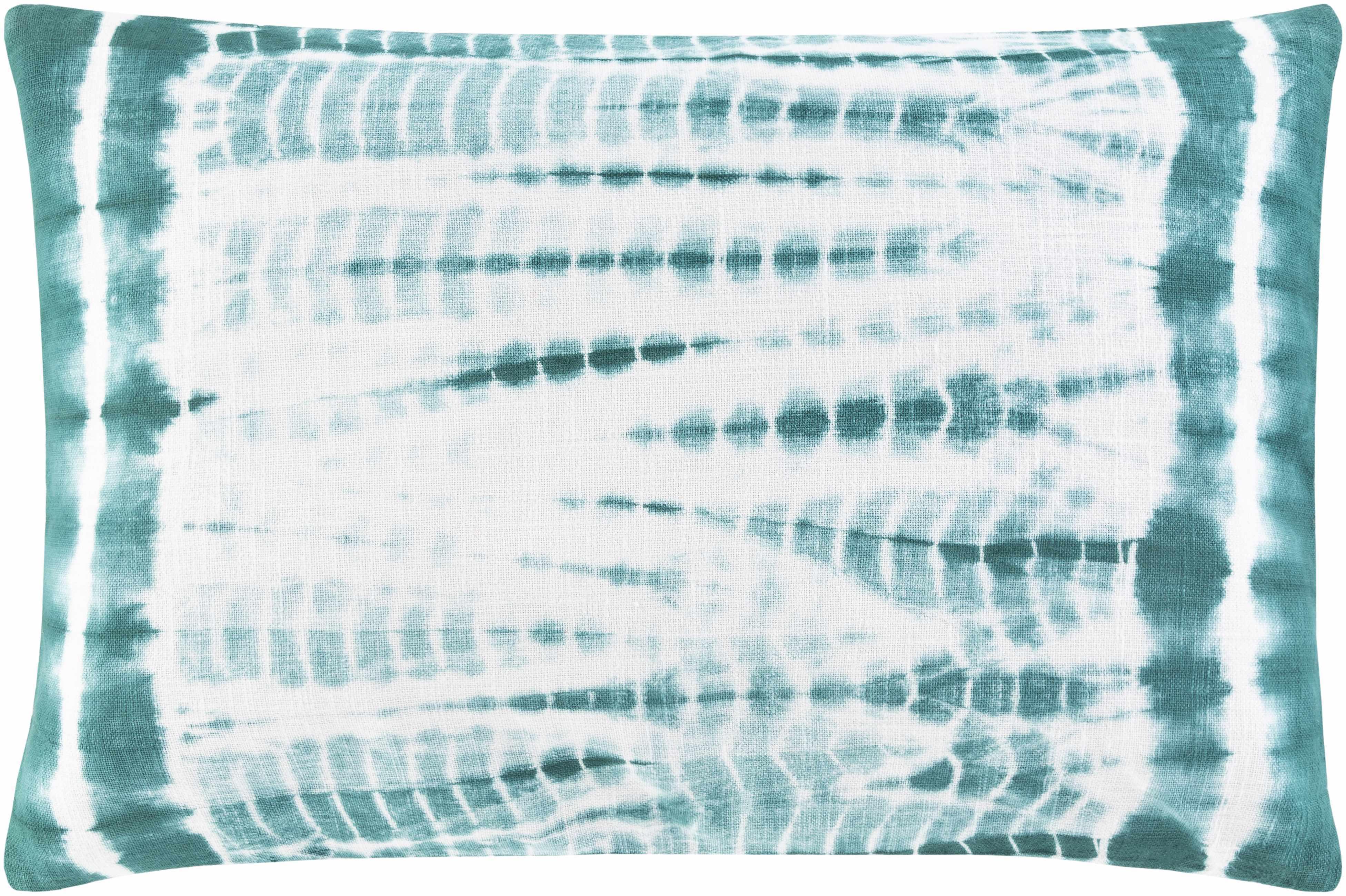 Sagasa Teal Tie-Dye Square Lumbar Pillow - Clearance - PRHOMZ
