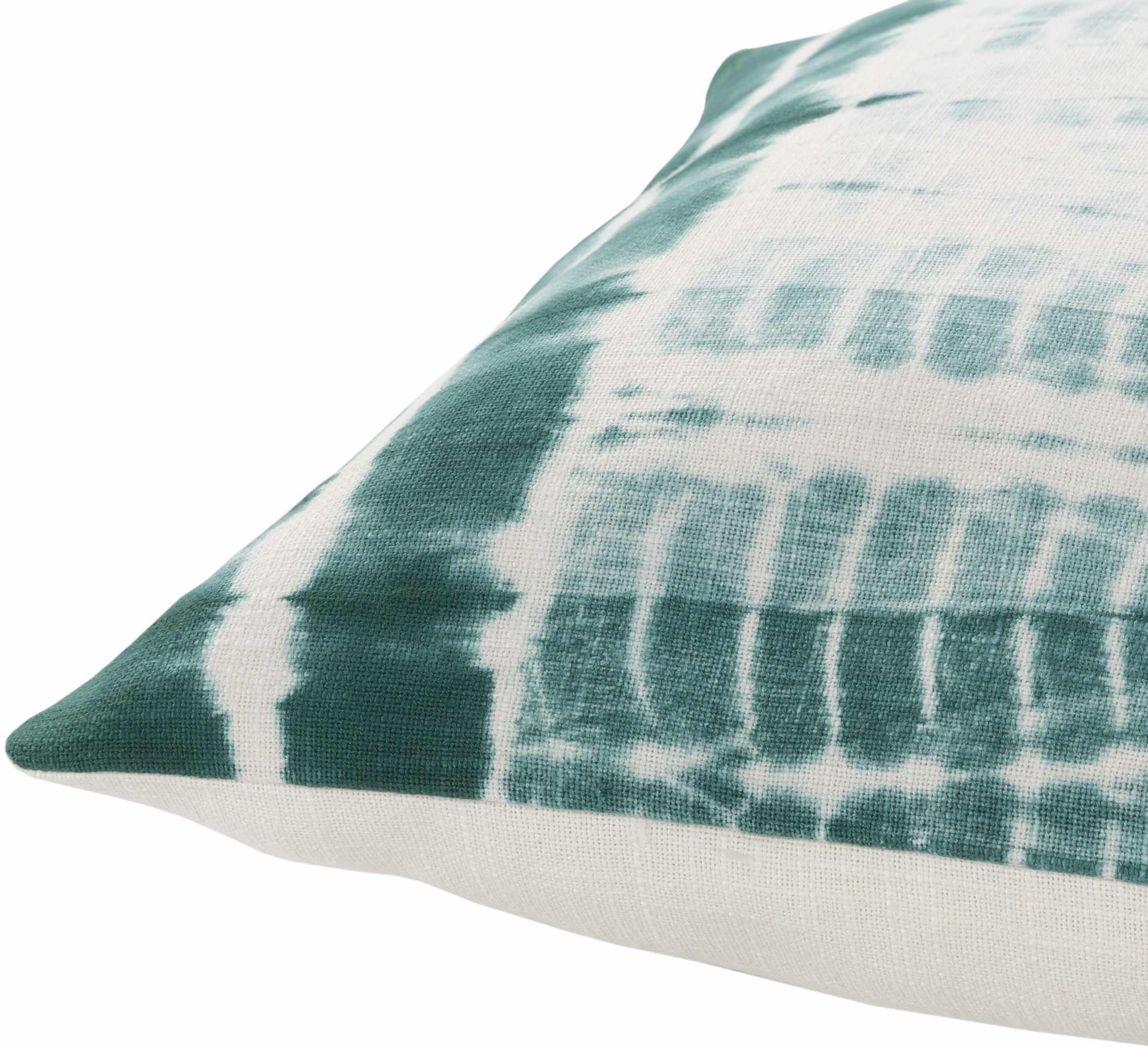 Sagasa Teal Tie-Dye Square Lumbar Pillow - Clearance - PRHOMZ