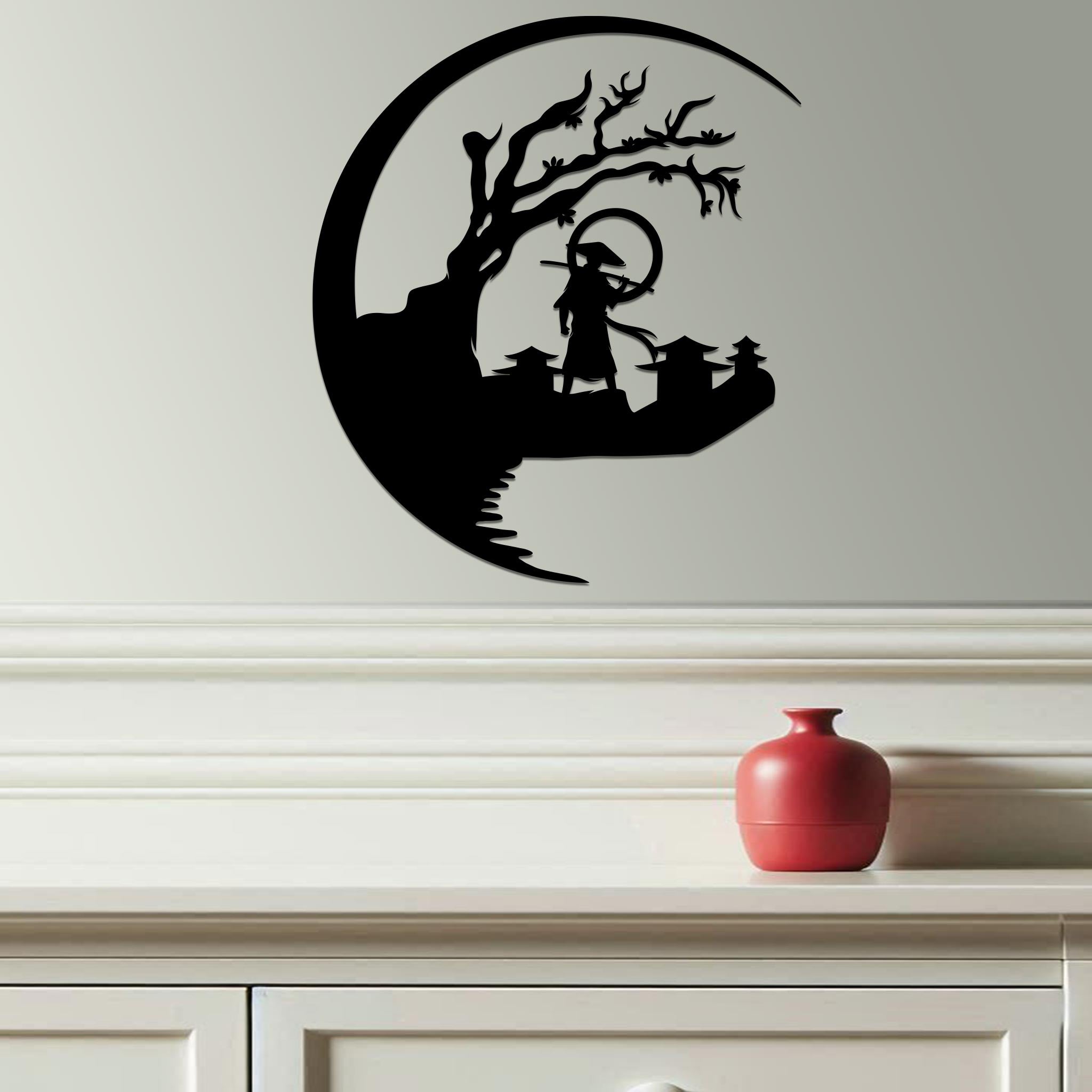 Samurai Scene Sign-0