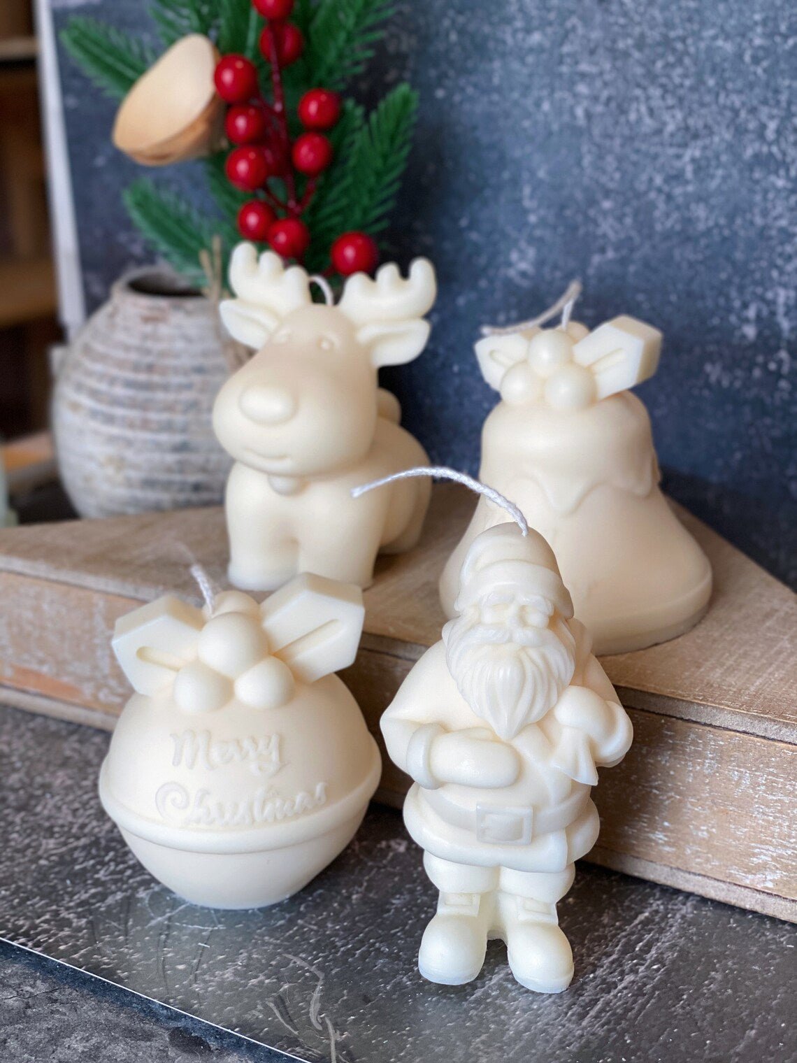 Santa Candles-2