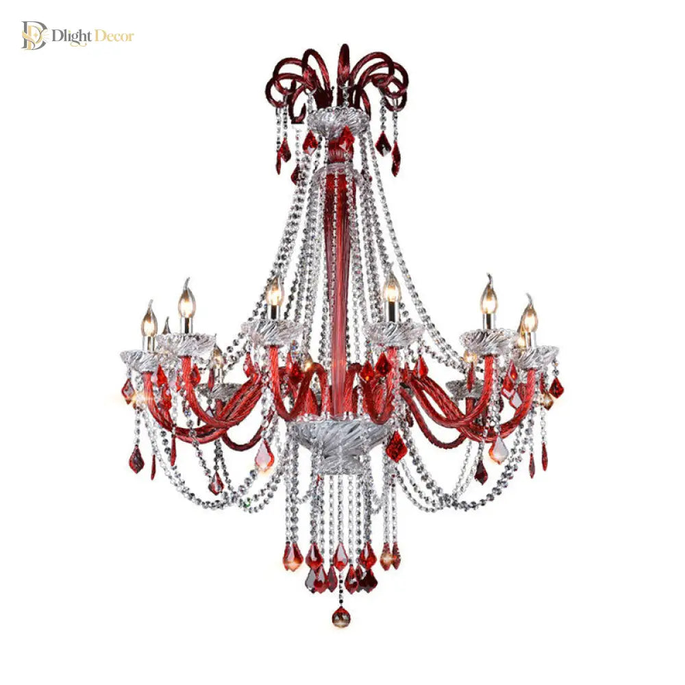 Scarlett Crystal Chandelier | Modern Dining Room Lighting