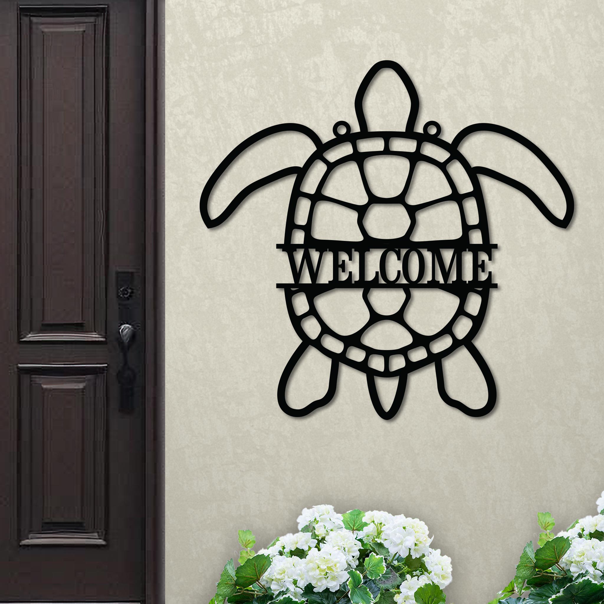 Sea Turtle Welcome Sign-0