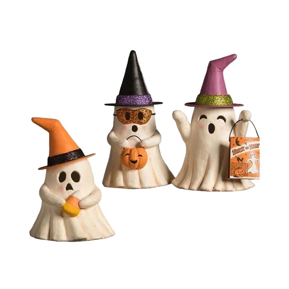 Set of 3 Halloween Witchy Ghosts by Bethany Lowe Designs-0